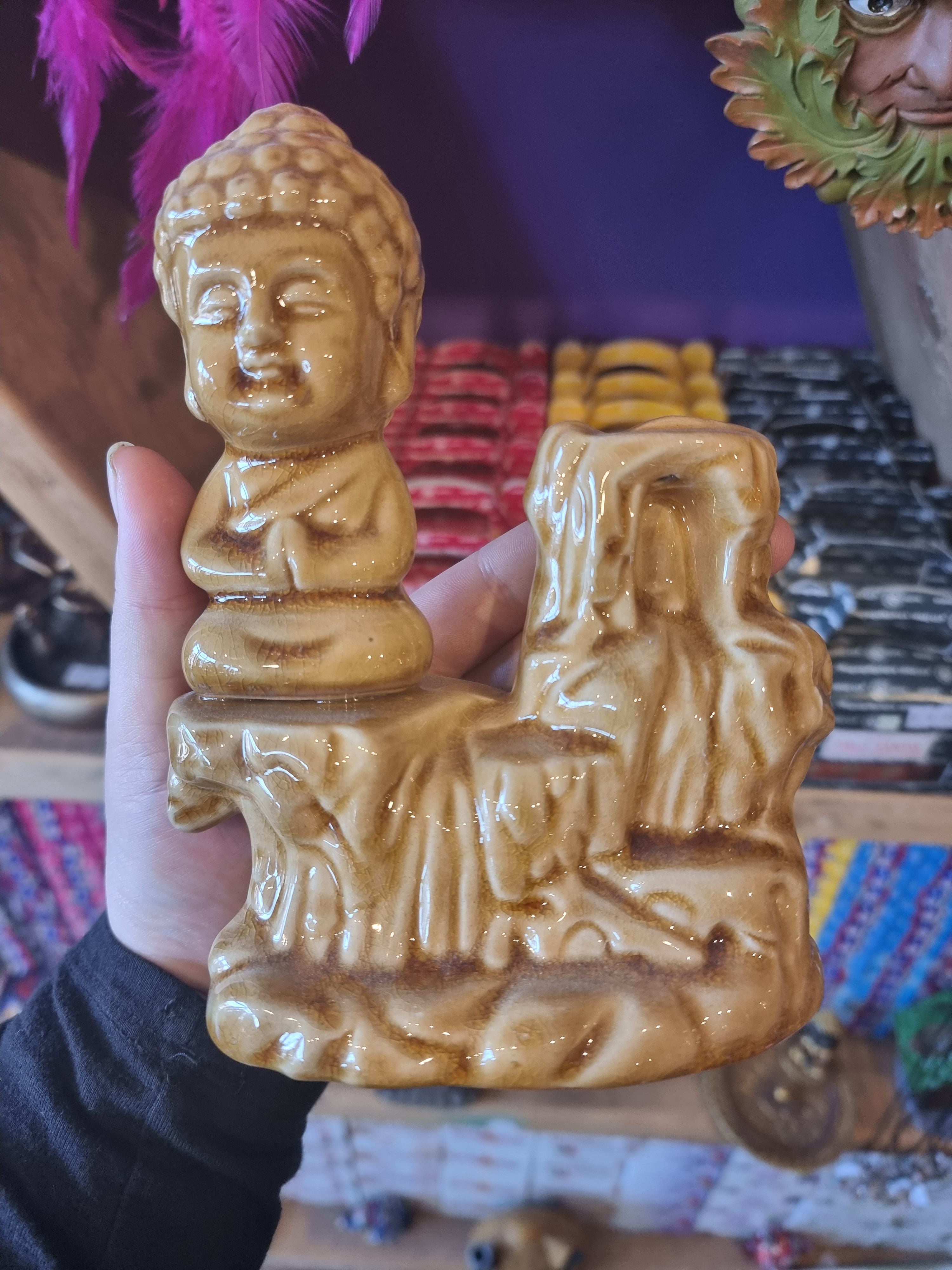 Sitting Buddha Backflow Burner