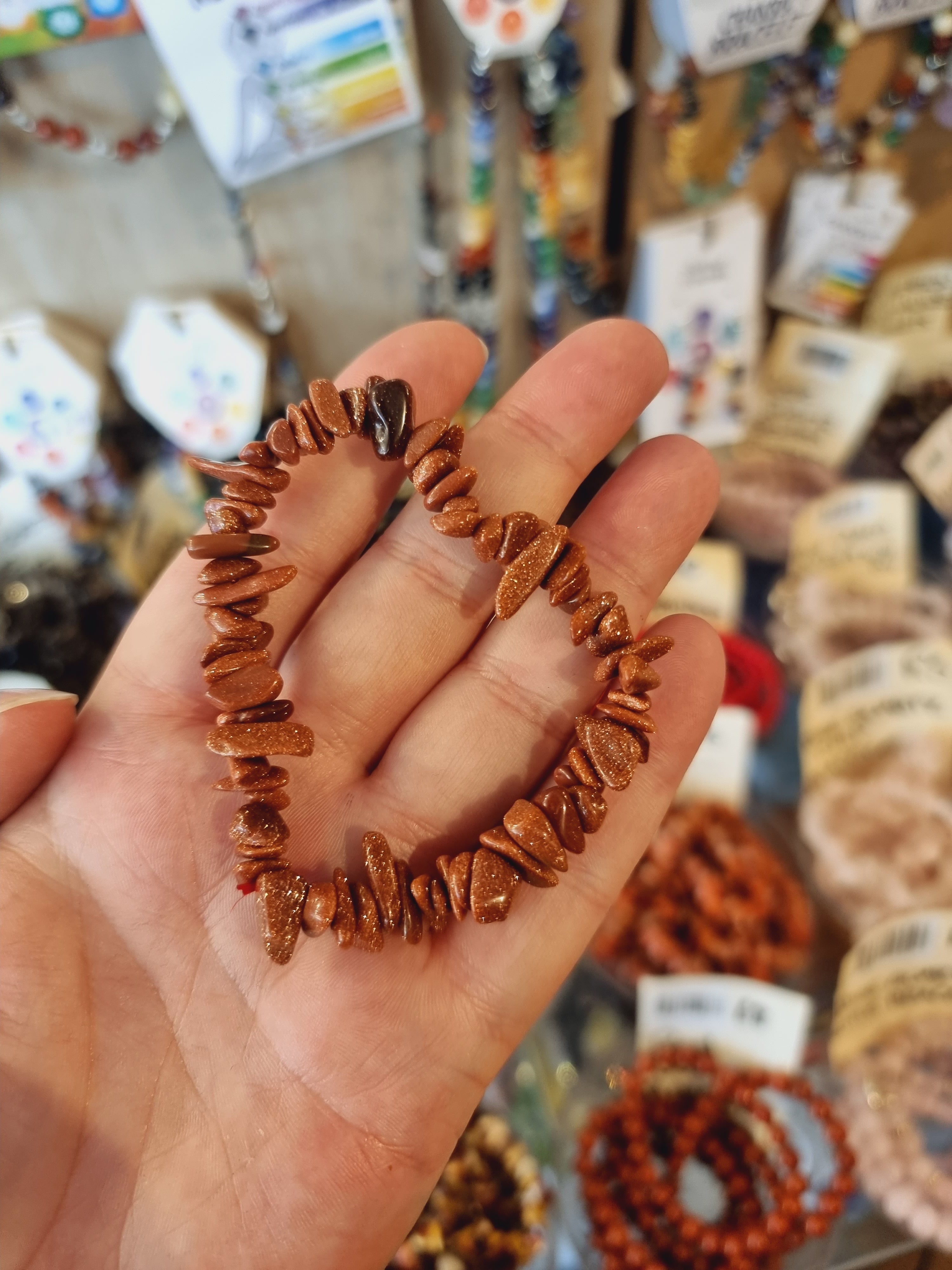 Goldstone Chip Bracelets