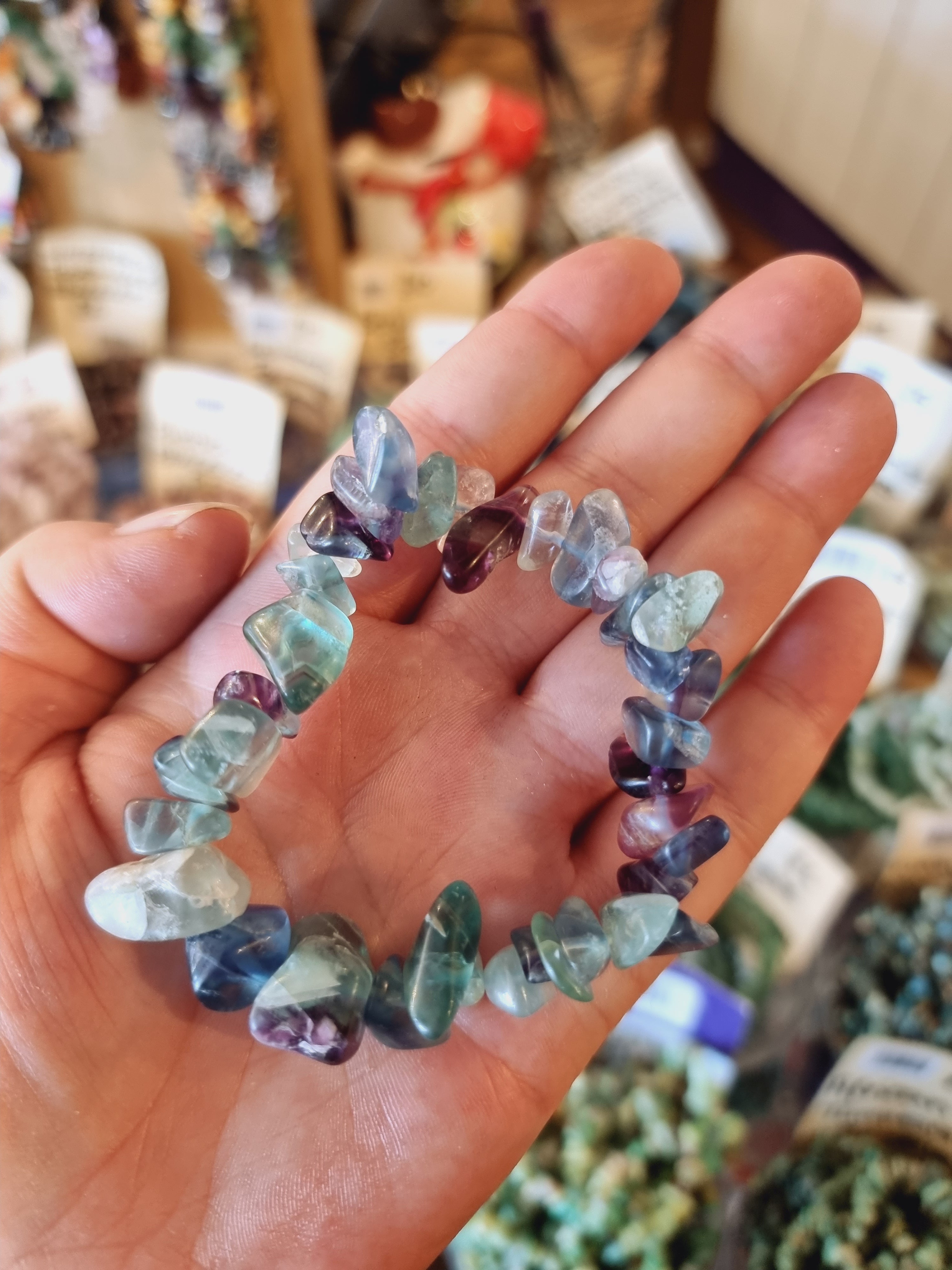 Chunky Fluorite Bracelet