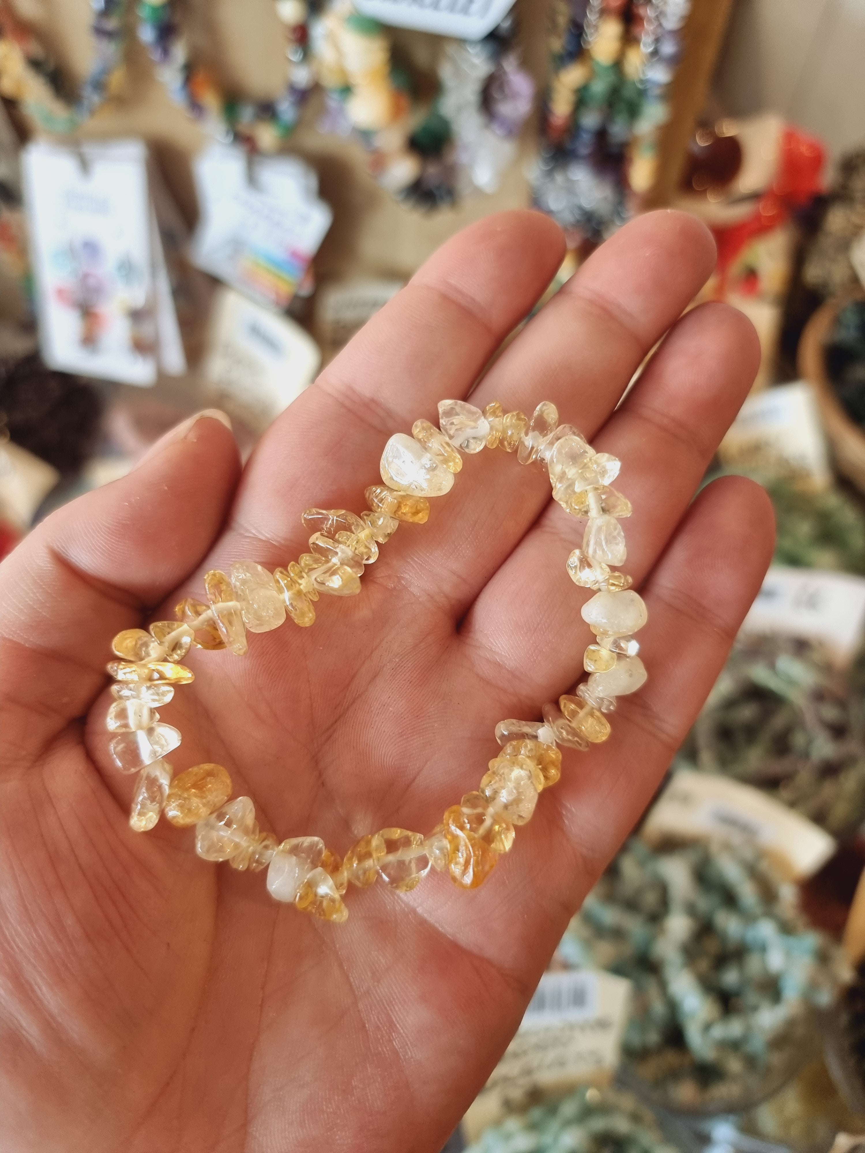 Citrine Chip Bracelet