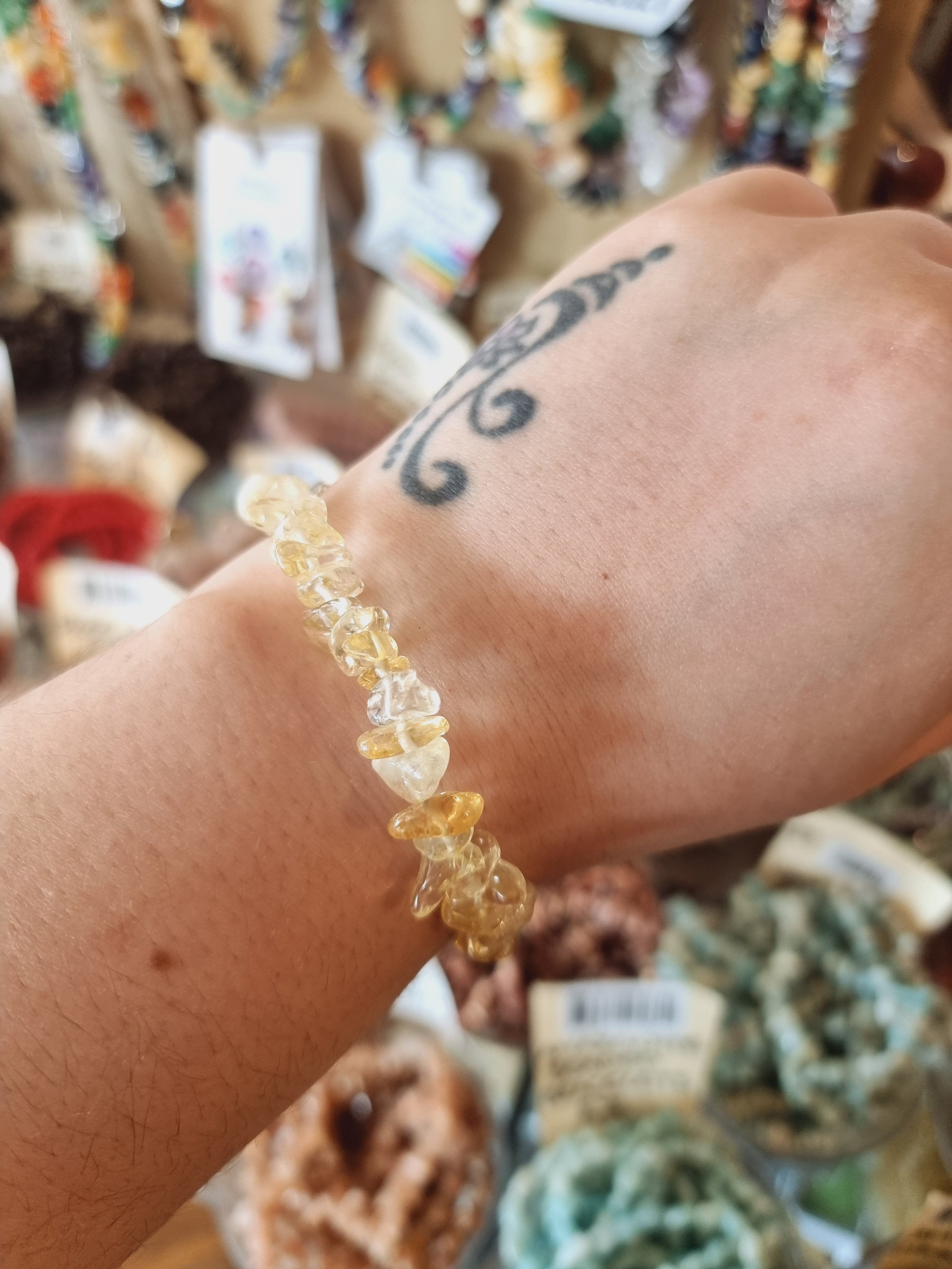 Citrine Chip Bracelet