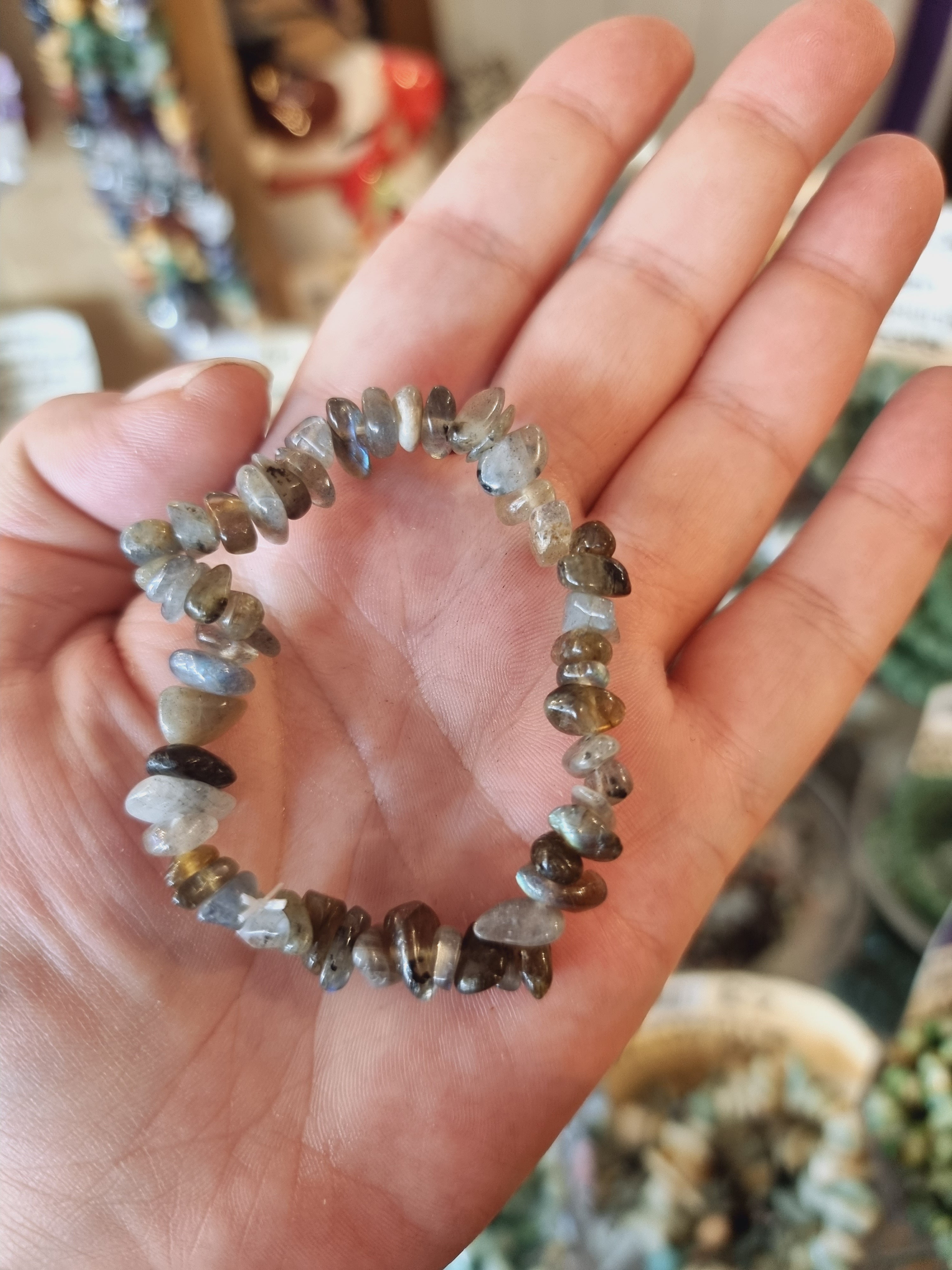 Labradorite Chip Bracelet