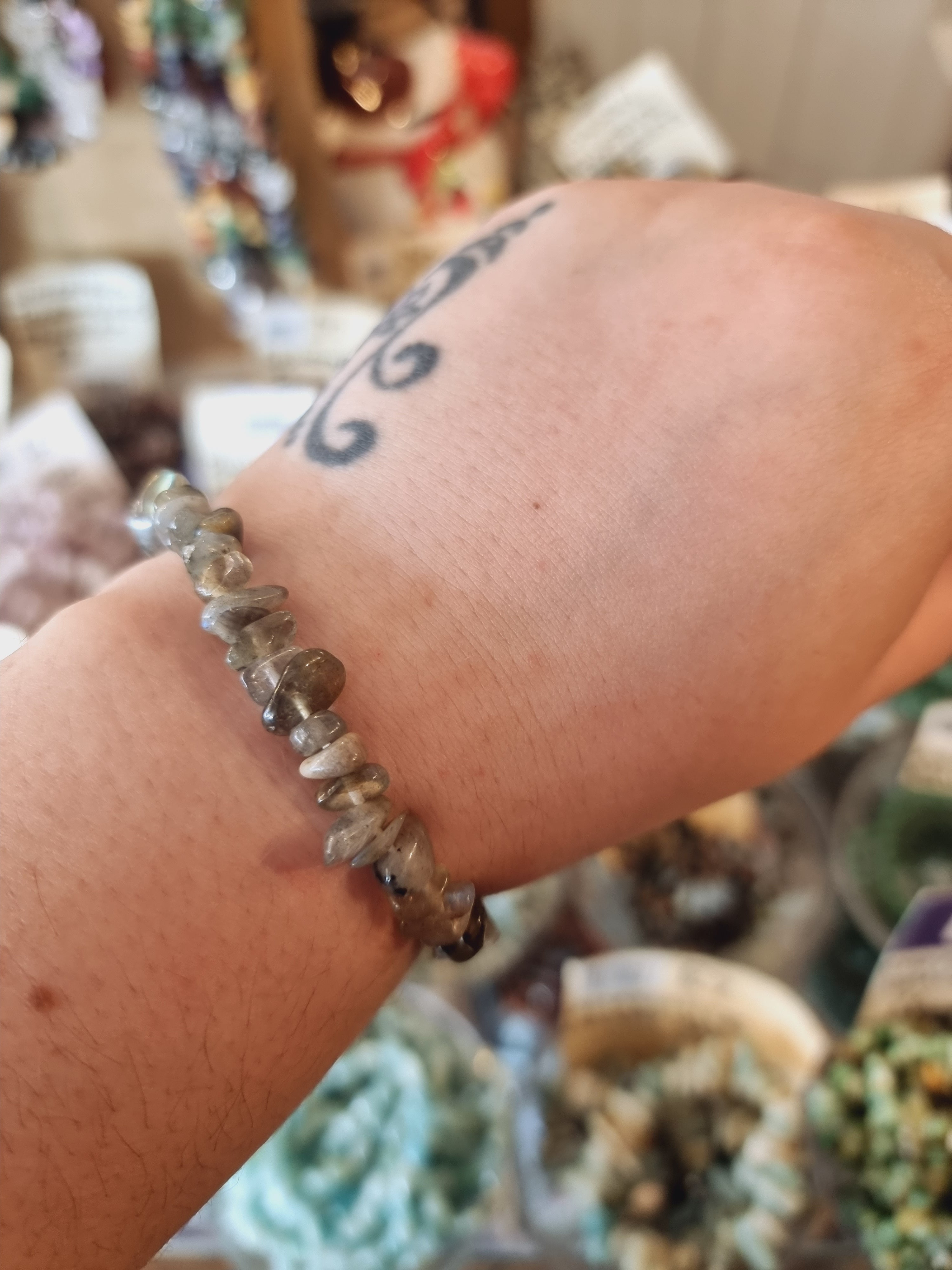 Labradorite Chip Bracelet