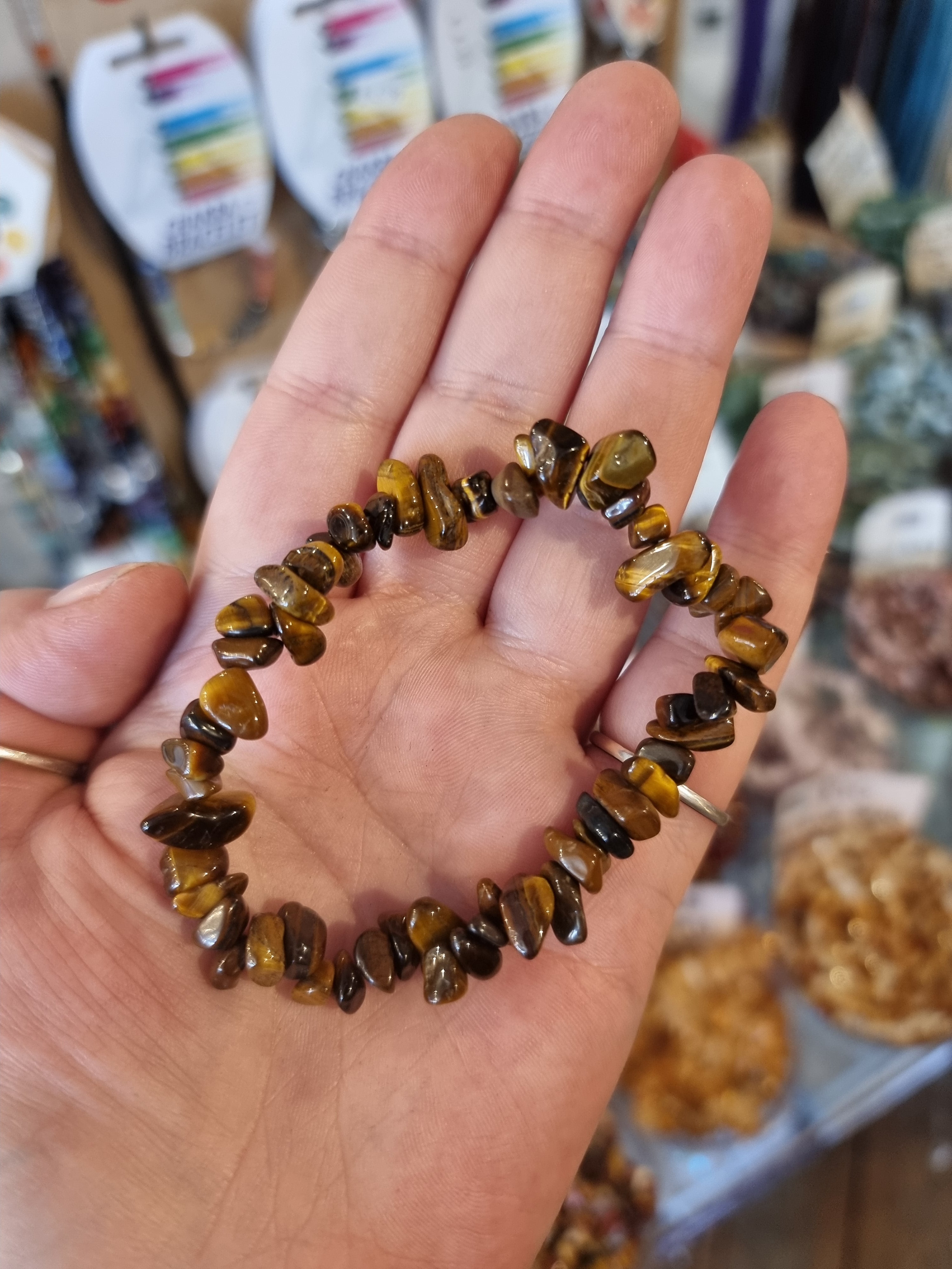 Tigers Eye Chip Bracelet