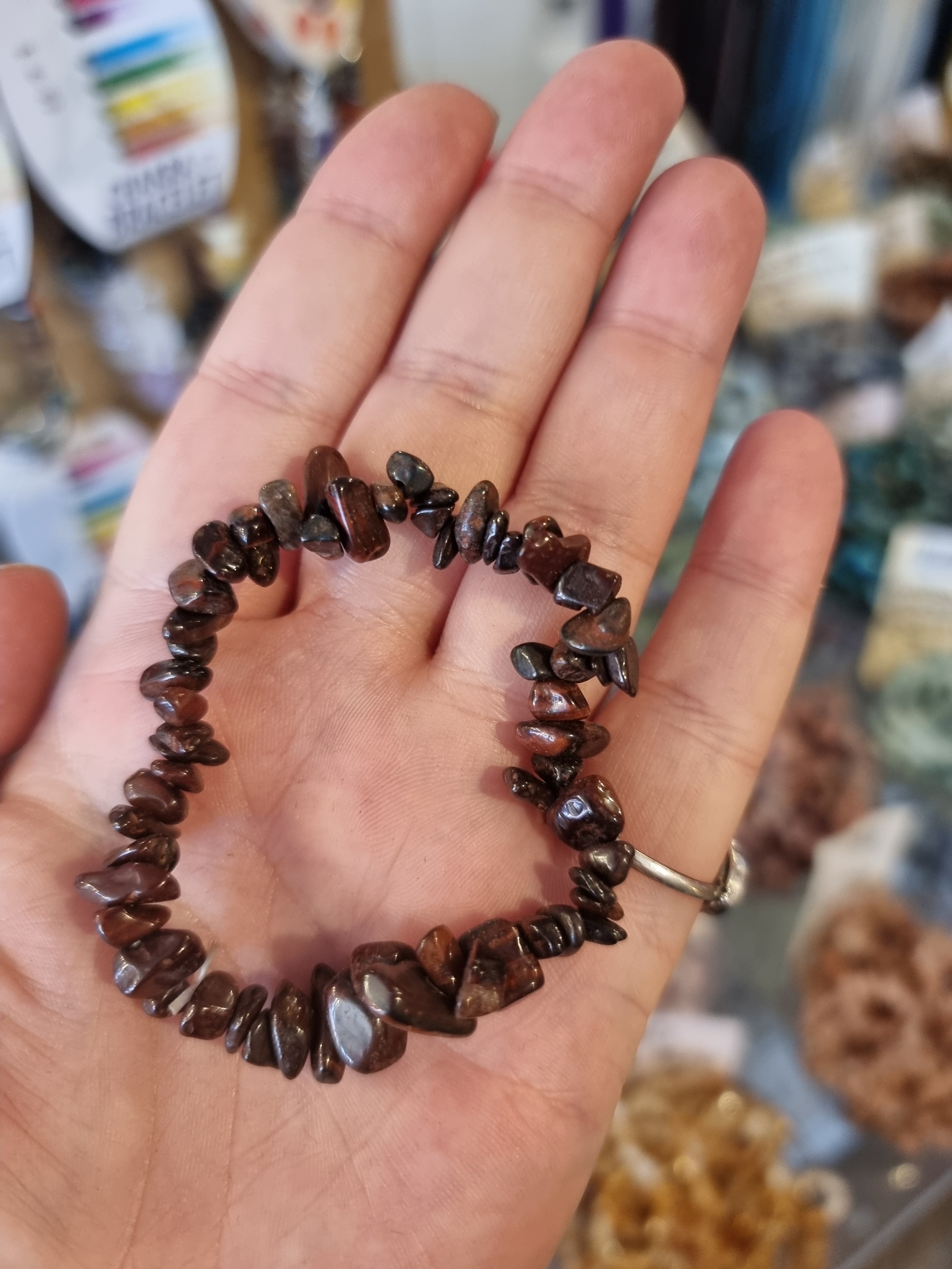 Red Tigers Eye Chip Bracelets