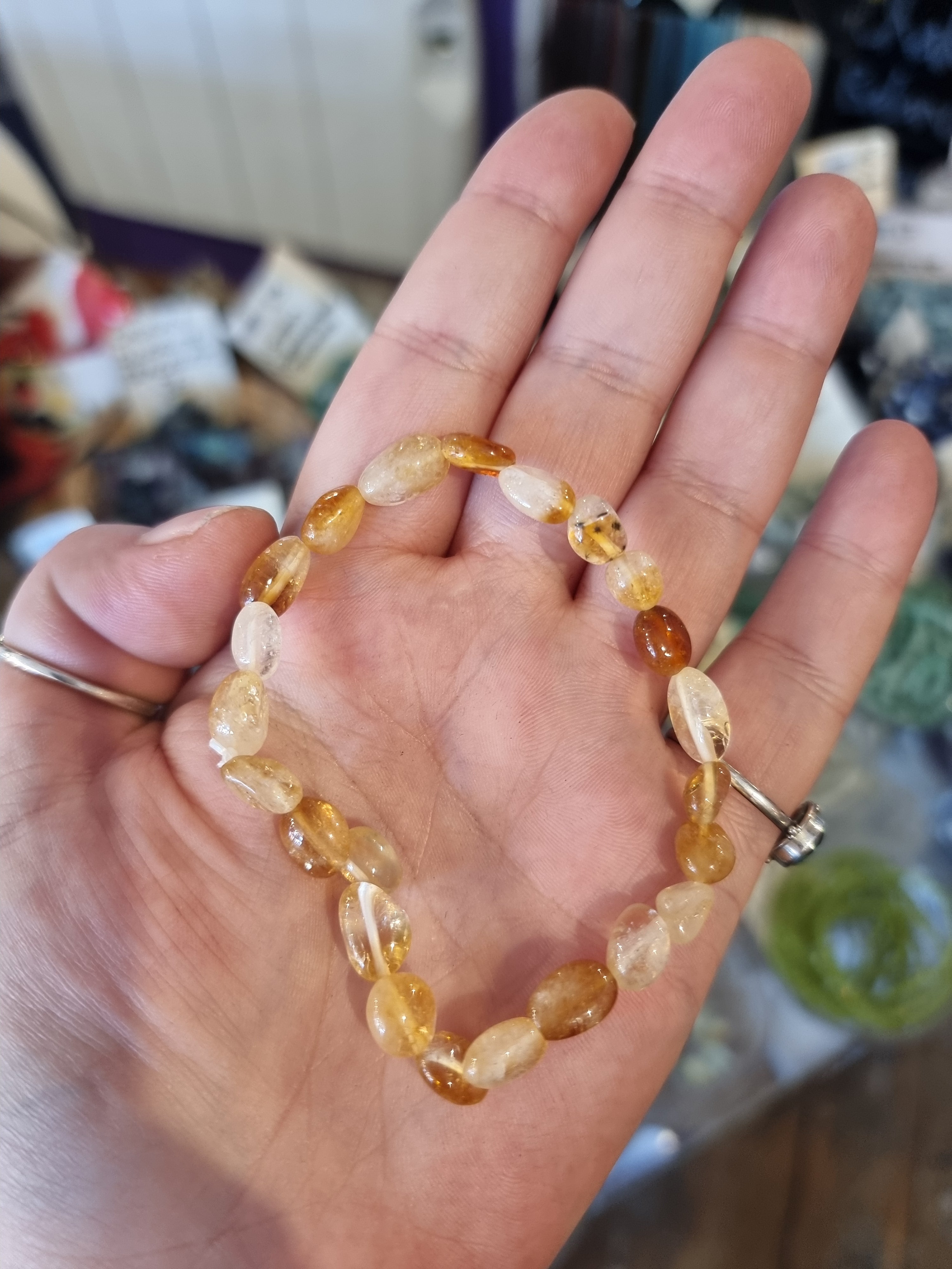 Citrine Beaded Bracelet