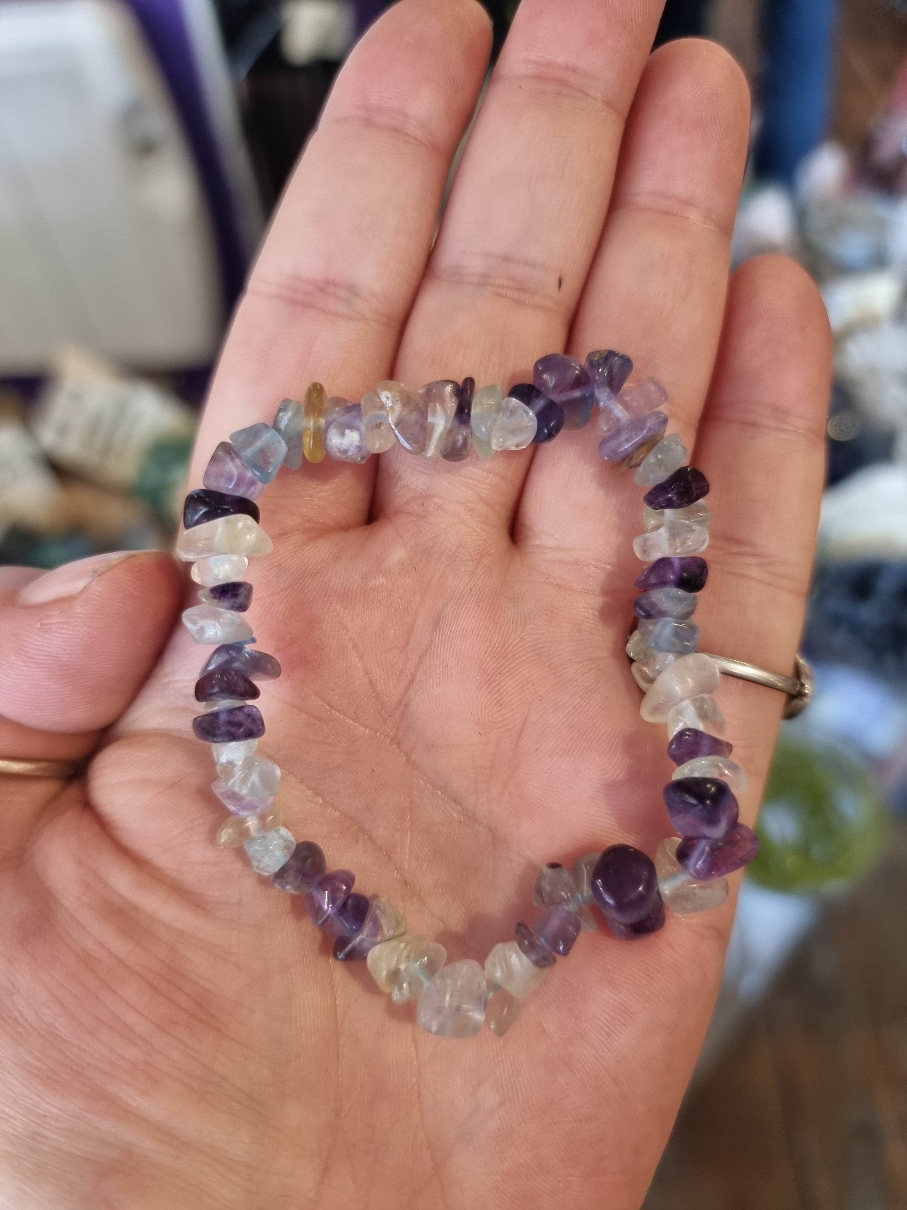 Fluorite Chip Bracelet
