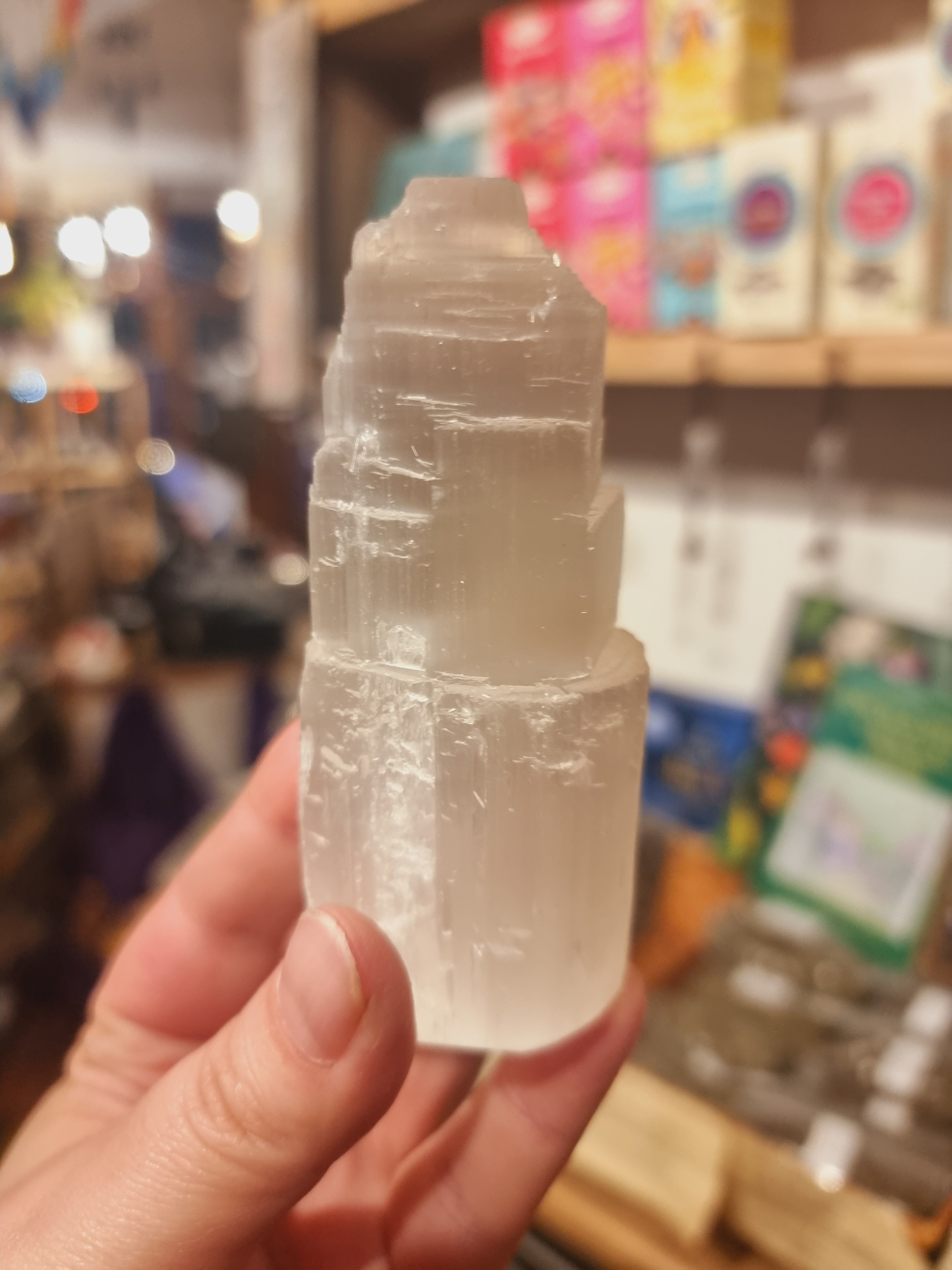 Selenite Tower (10cm)