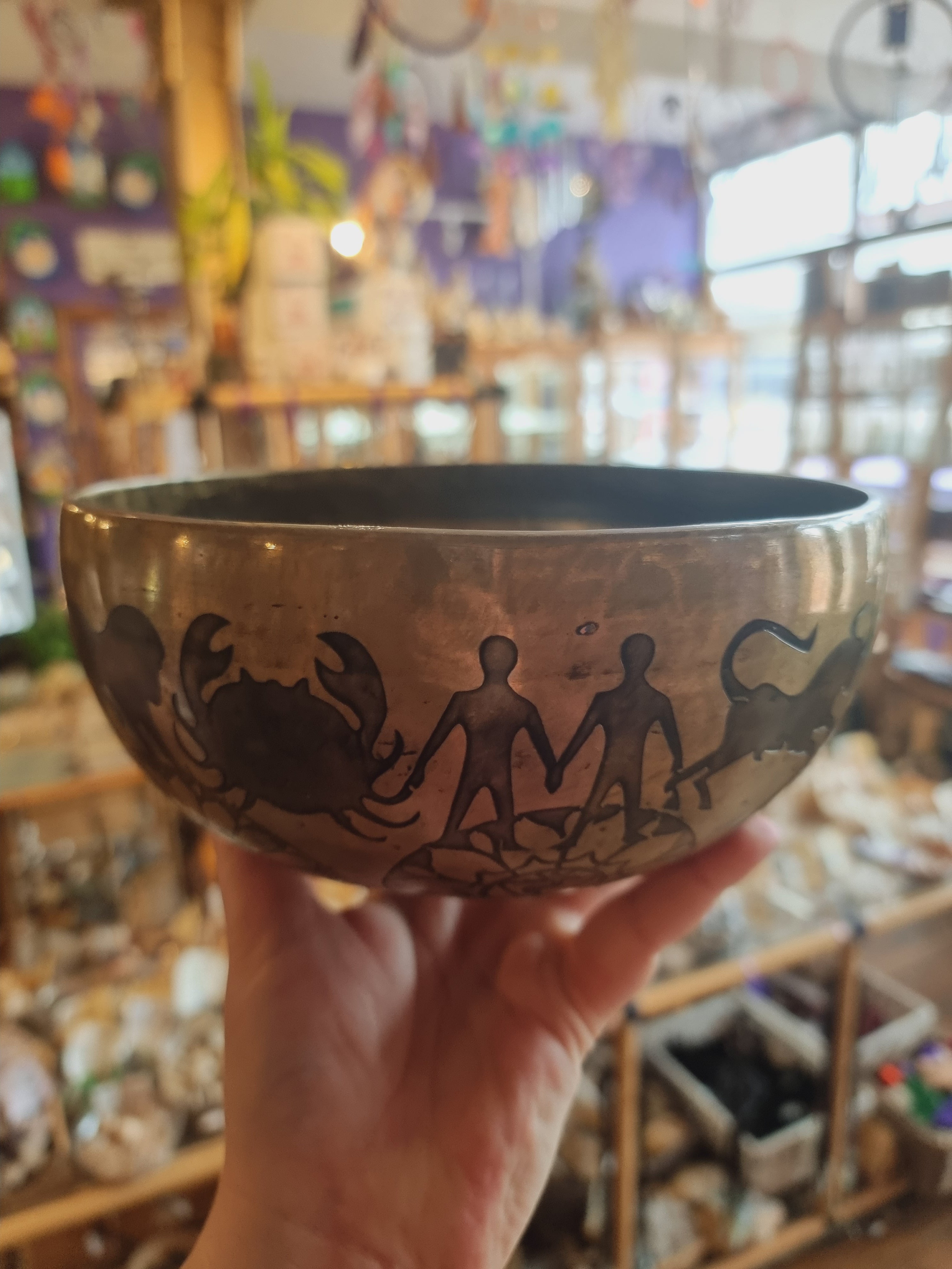 Engraved Zodiac Singing Bowl