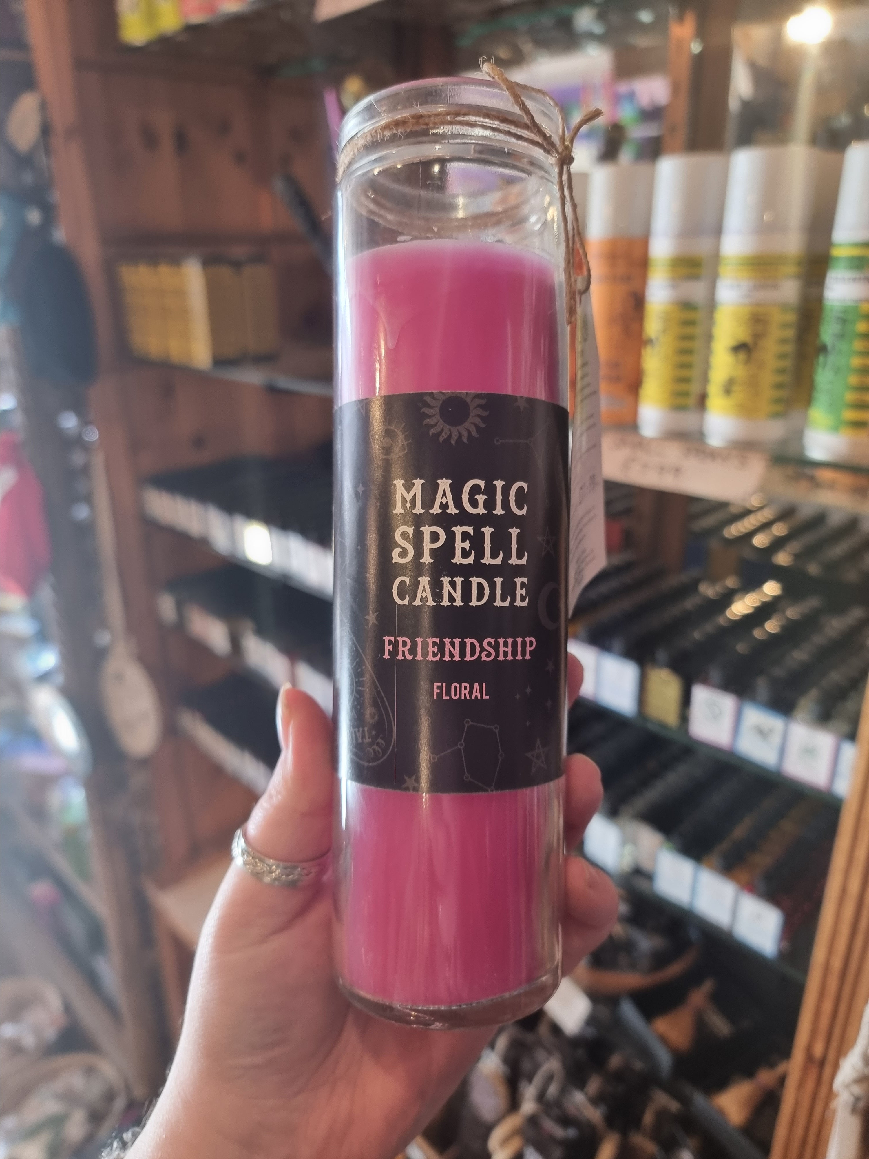 Pink 'Friendship' Candle