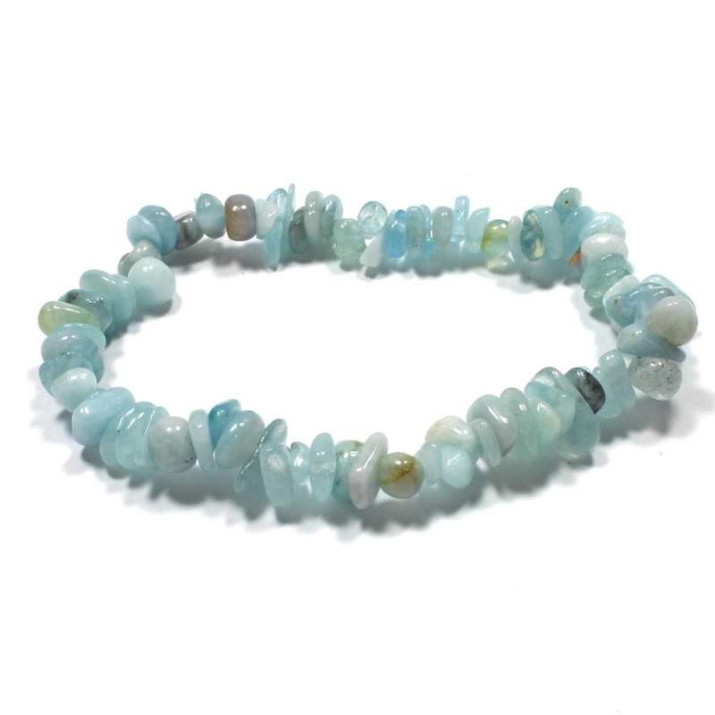 Aquamarine Chip Bracelet