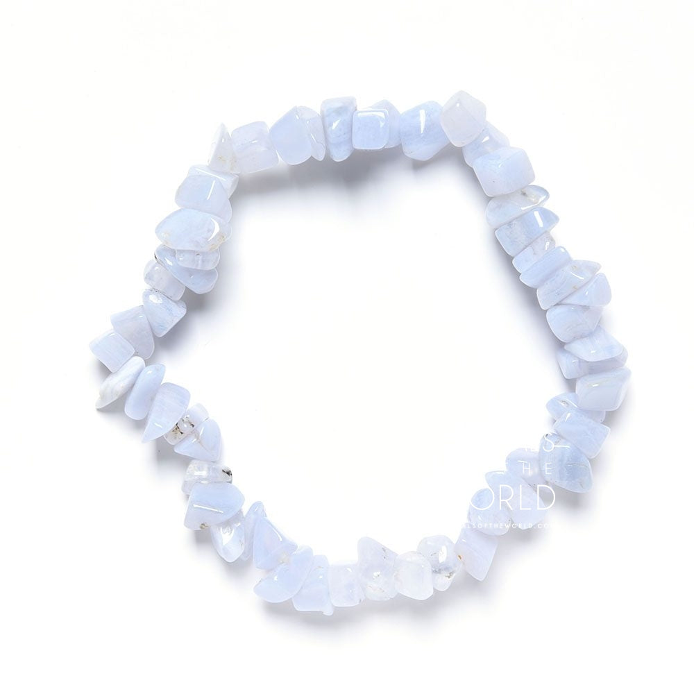 Blue Lace Agate Chip Bracelets
