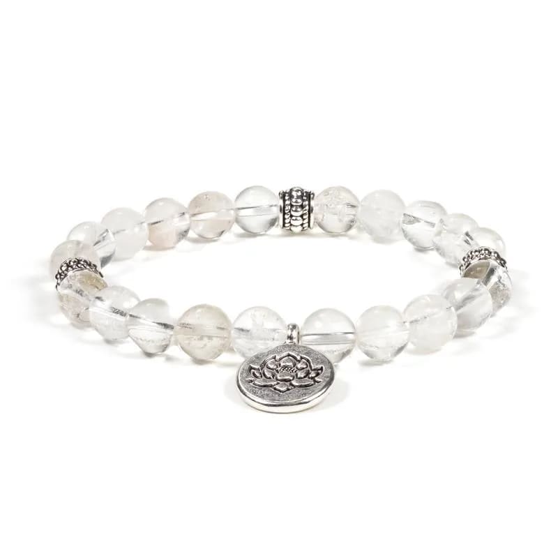 Clear Quartz Lotus Bracelet