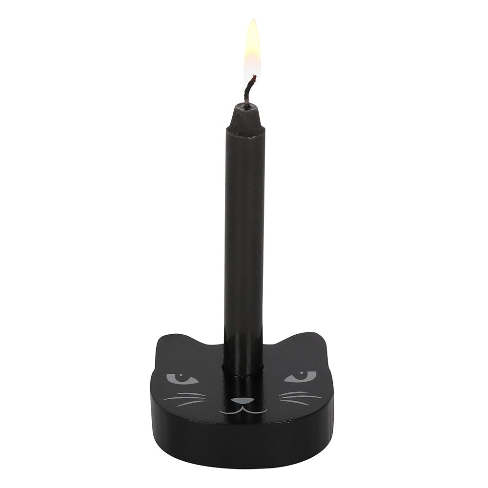 Black Cat Candle Holder