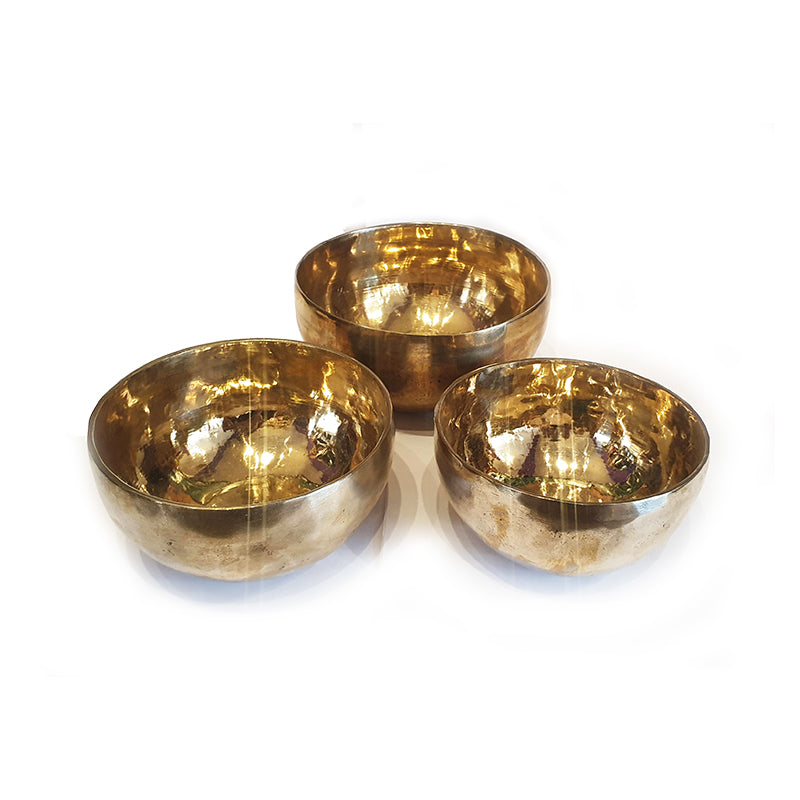 Tibetan Hand Beaten Singing Bowl (Gold)
