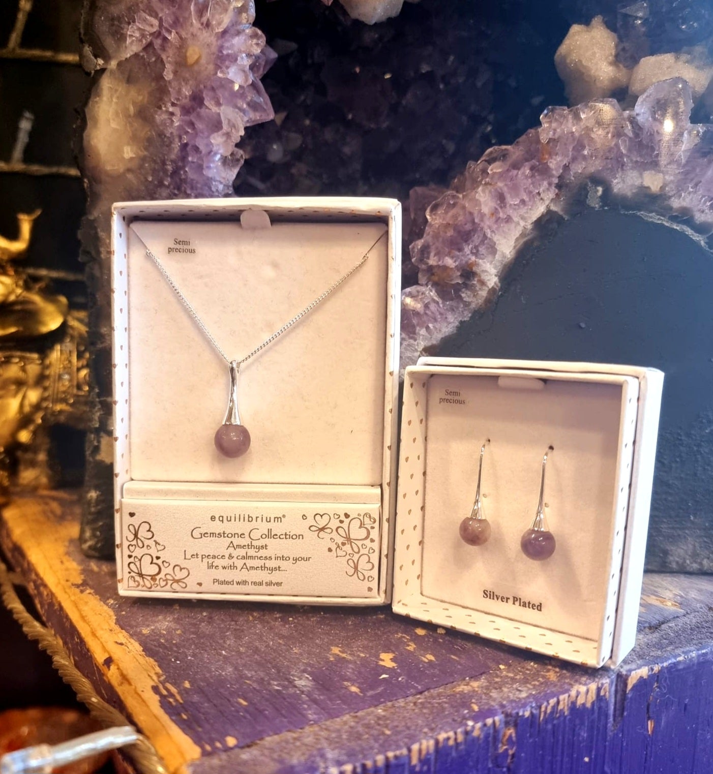 Amethyst Jewellery Gift Set