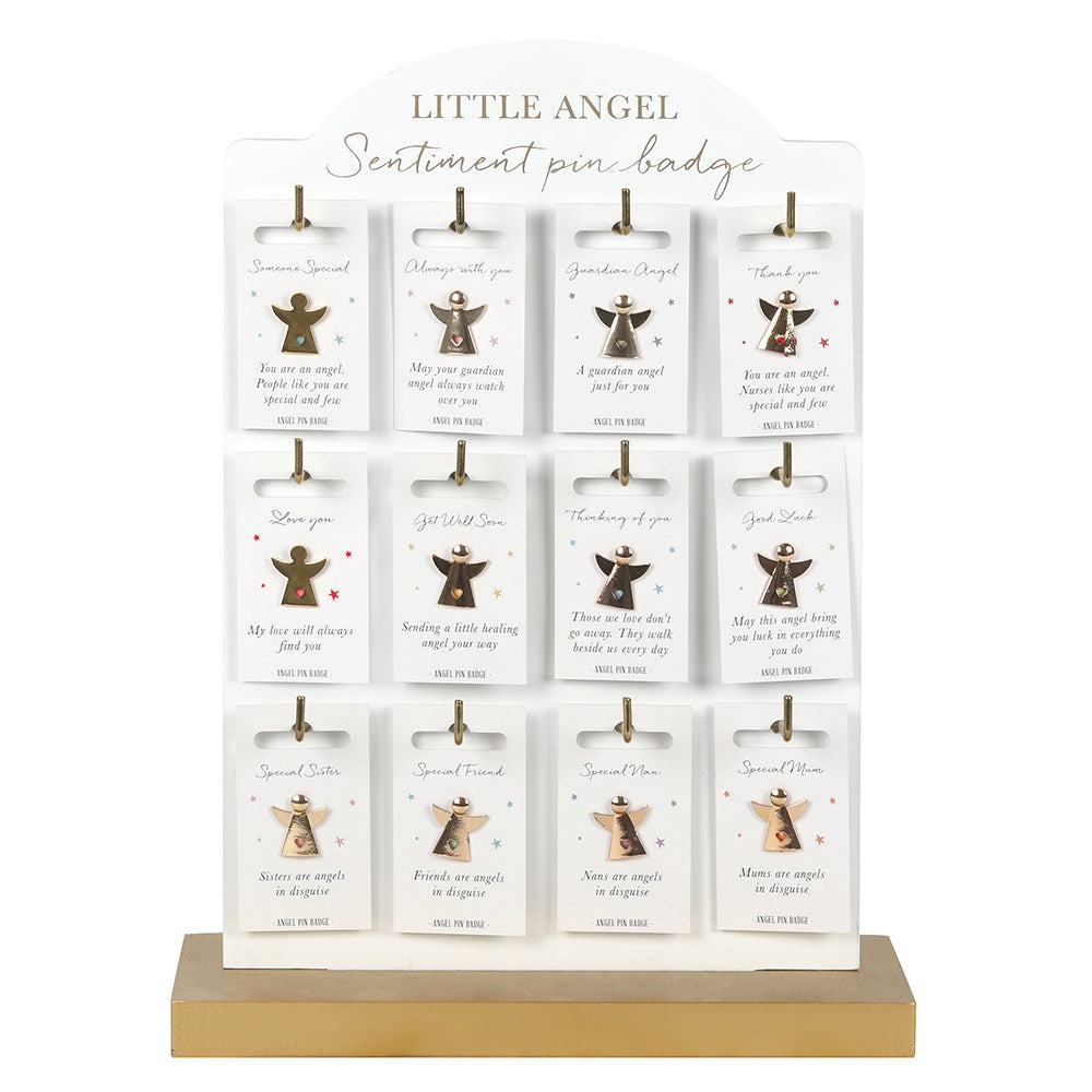 Little Angel Sentiment Pin Badge