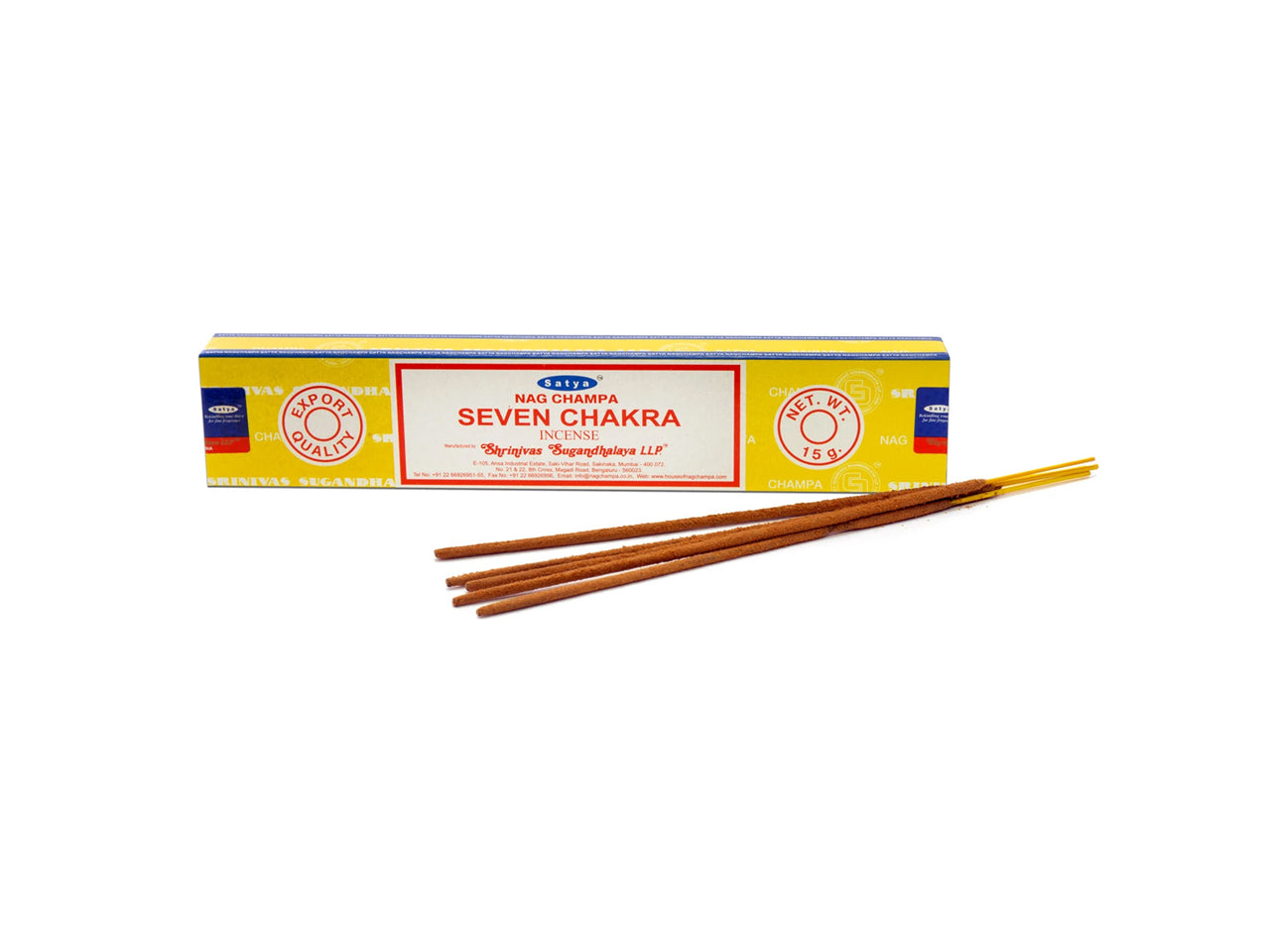 Seven Chakra Incense Sticks