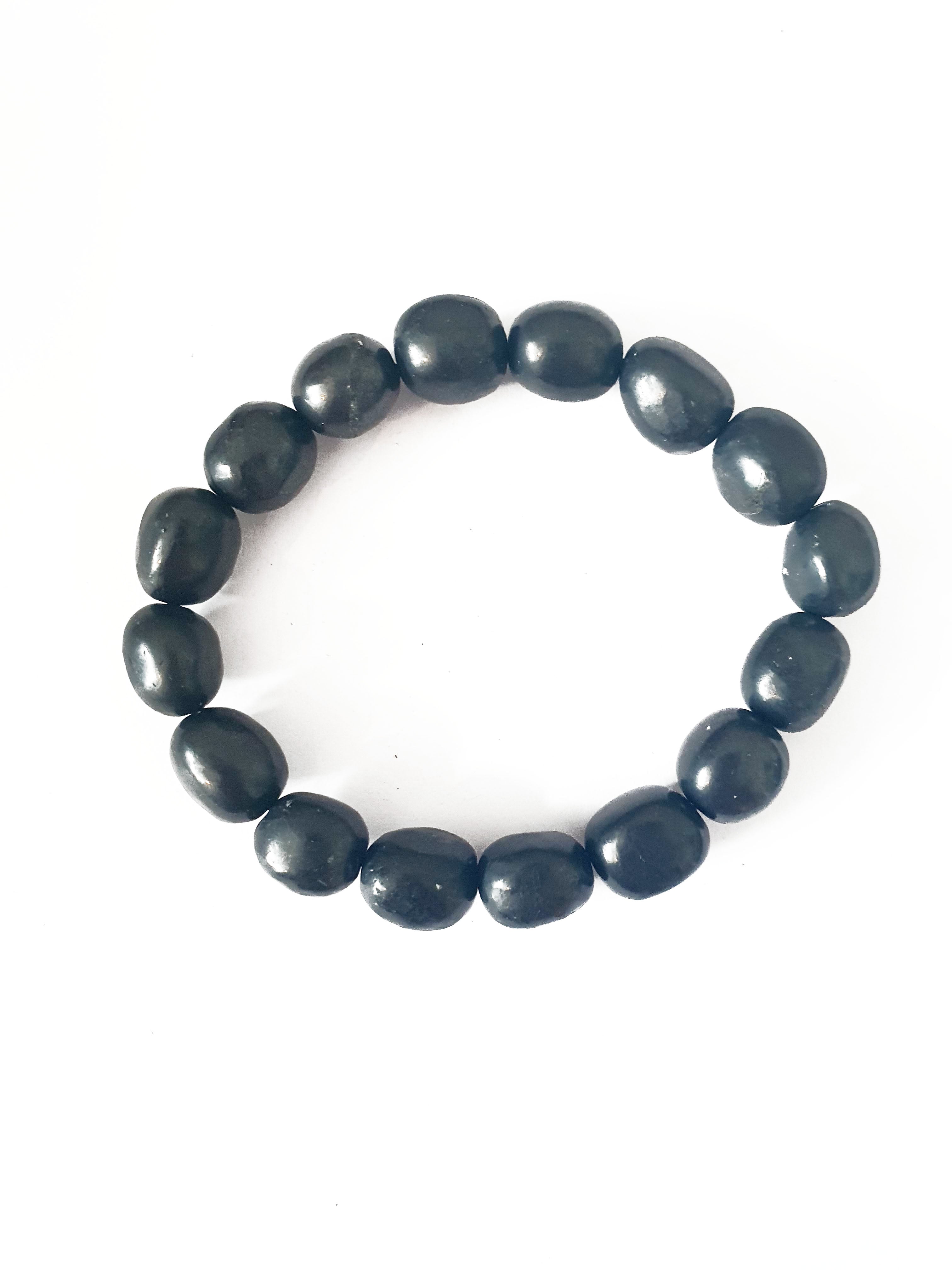 Shungite Beaded Bracelet (Medium)