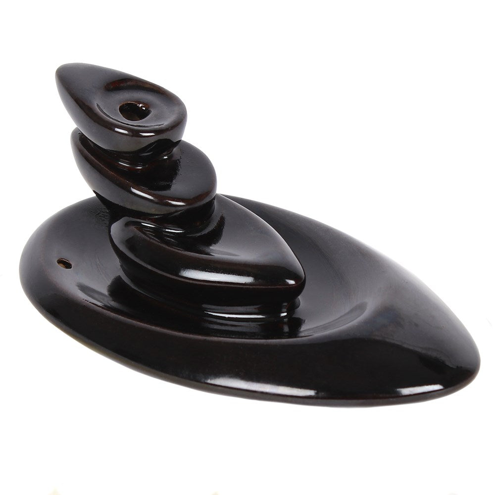 Small Pebble Backflow Incense Burner