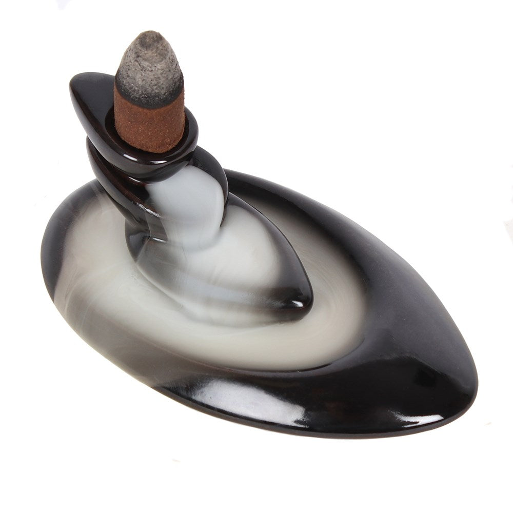 Small Pebble Backflow Incense Burner