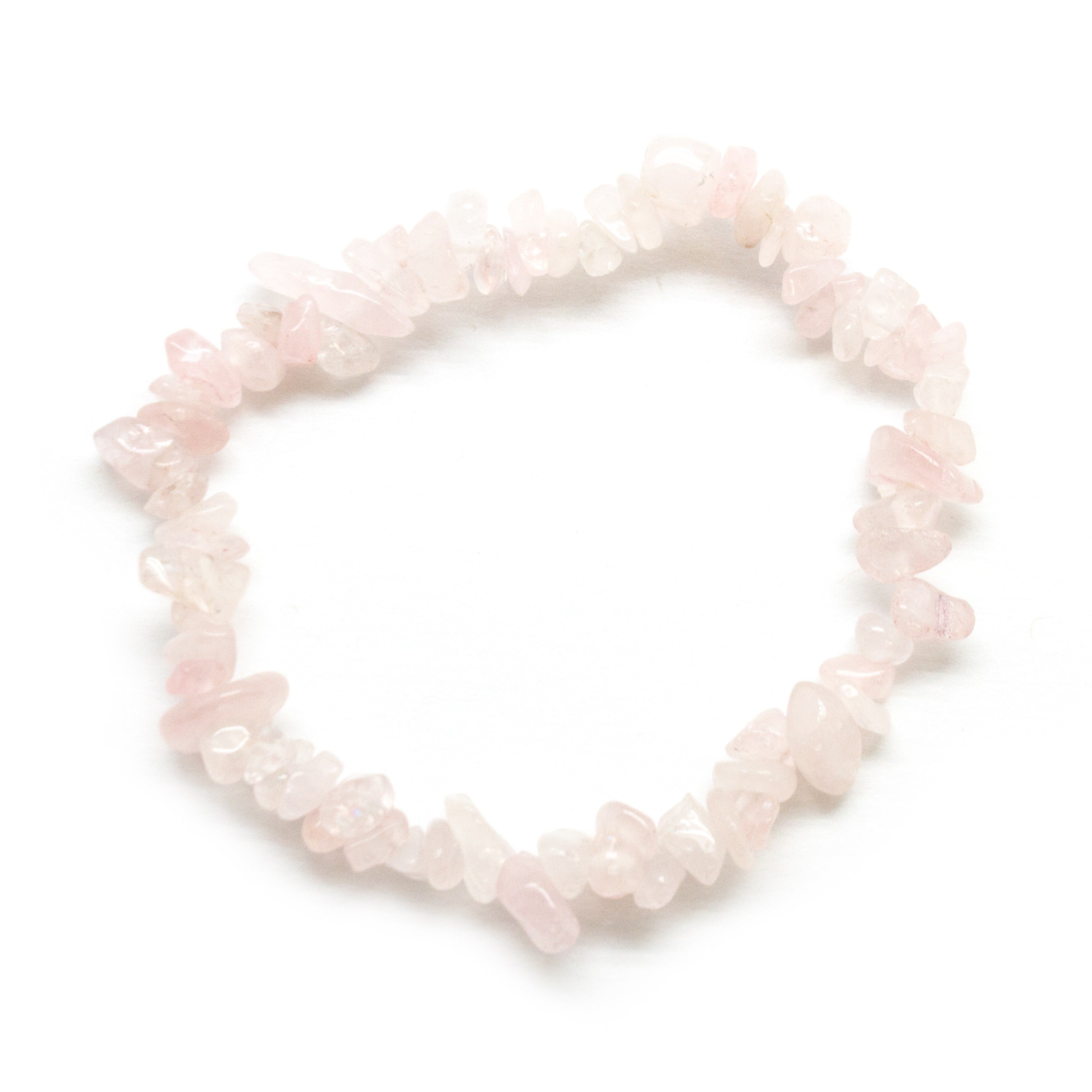 Rose Quartz Chip Bracelet