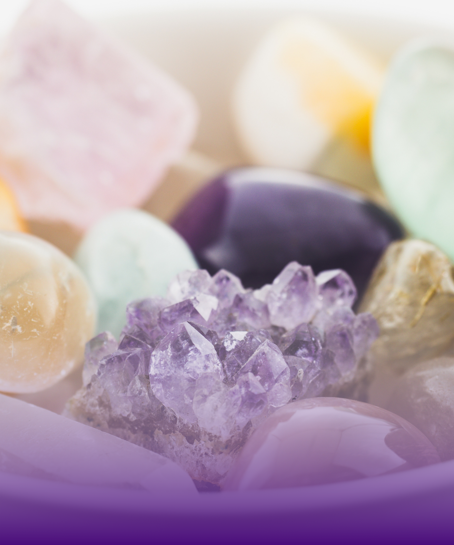 Amethyst, Aventurine, Rose Quartz and Citrine