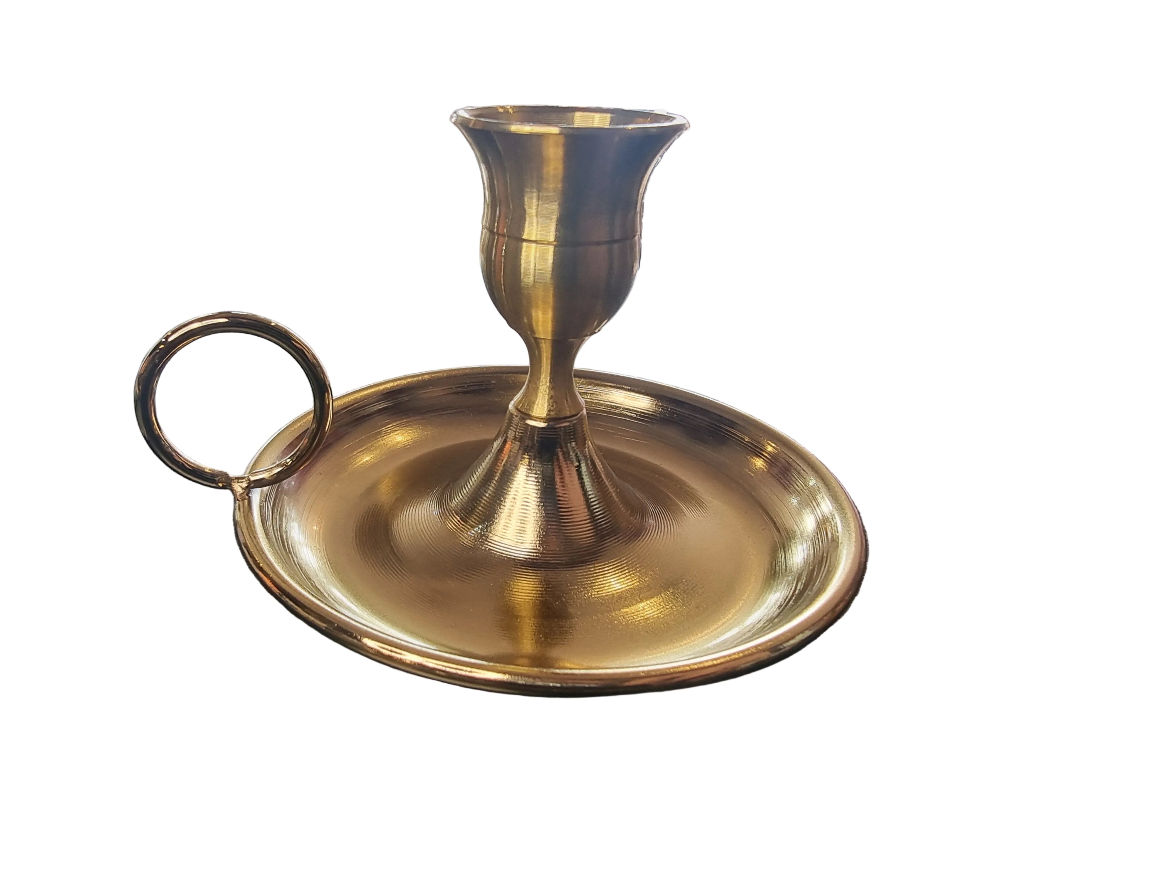 Metal Chamberstick Candle Holder