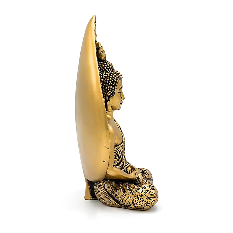 Buddha Statue With Bodhi Leaf