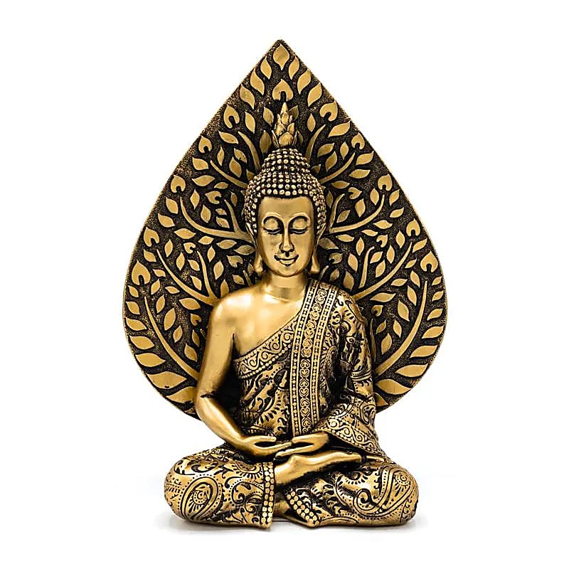 Buddha Statue With Bodhi Leaf