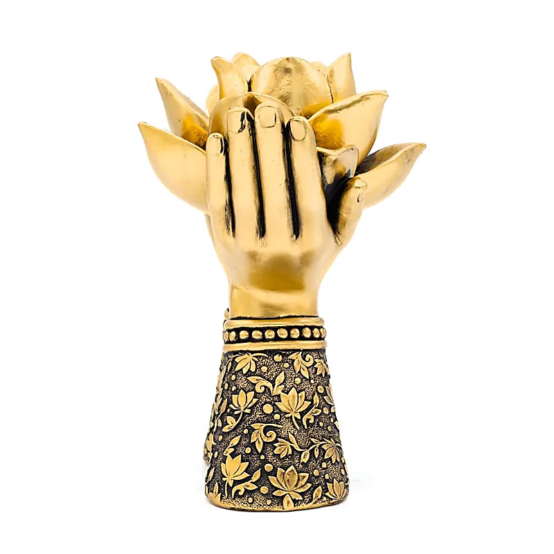 Tealight Holder Lotus Hands