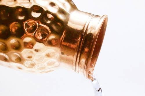 Diamond Hammered Copper Bottle (700ml)