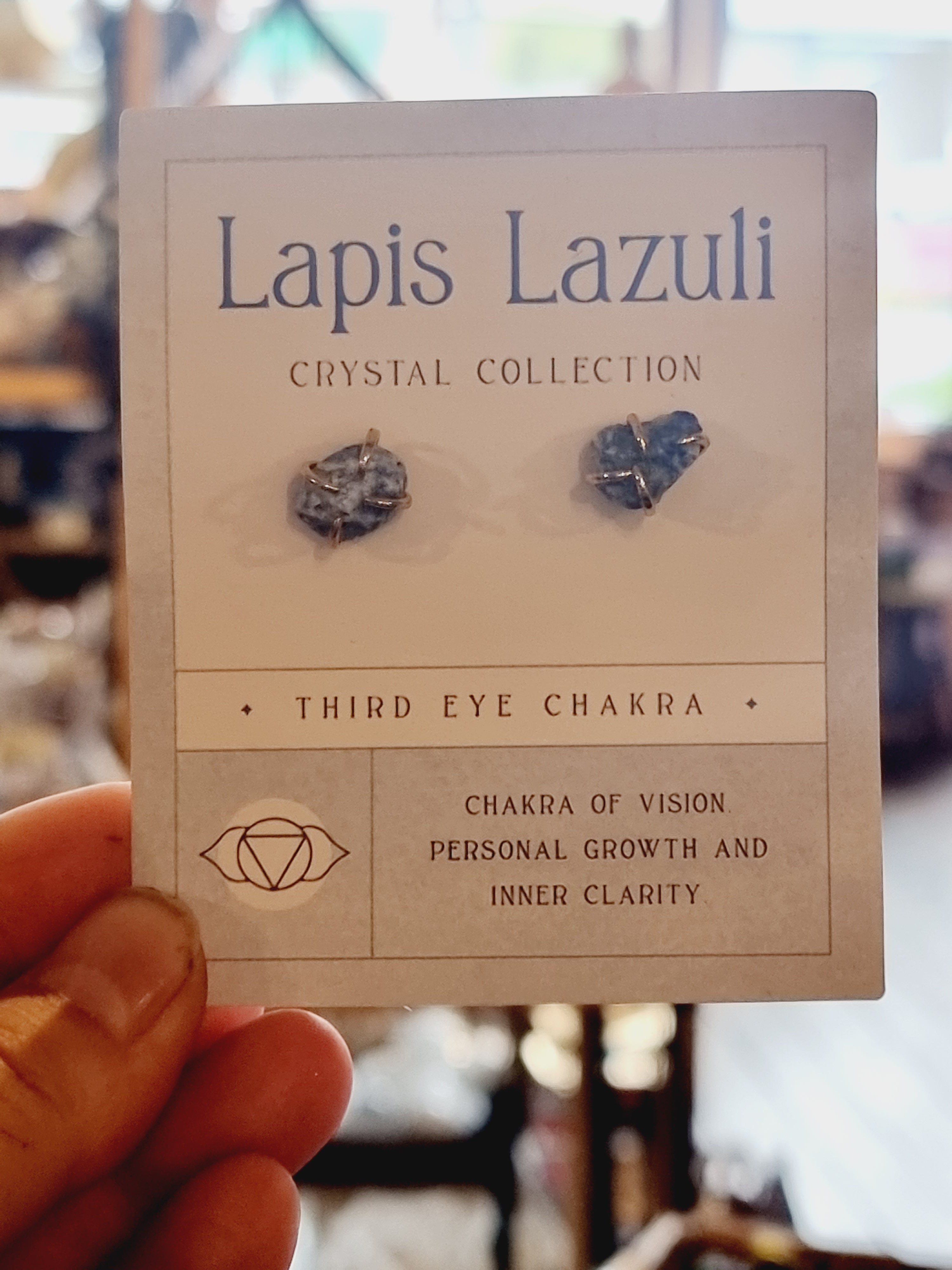 Lapis Lazuli Third Eye Earrings