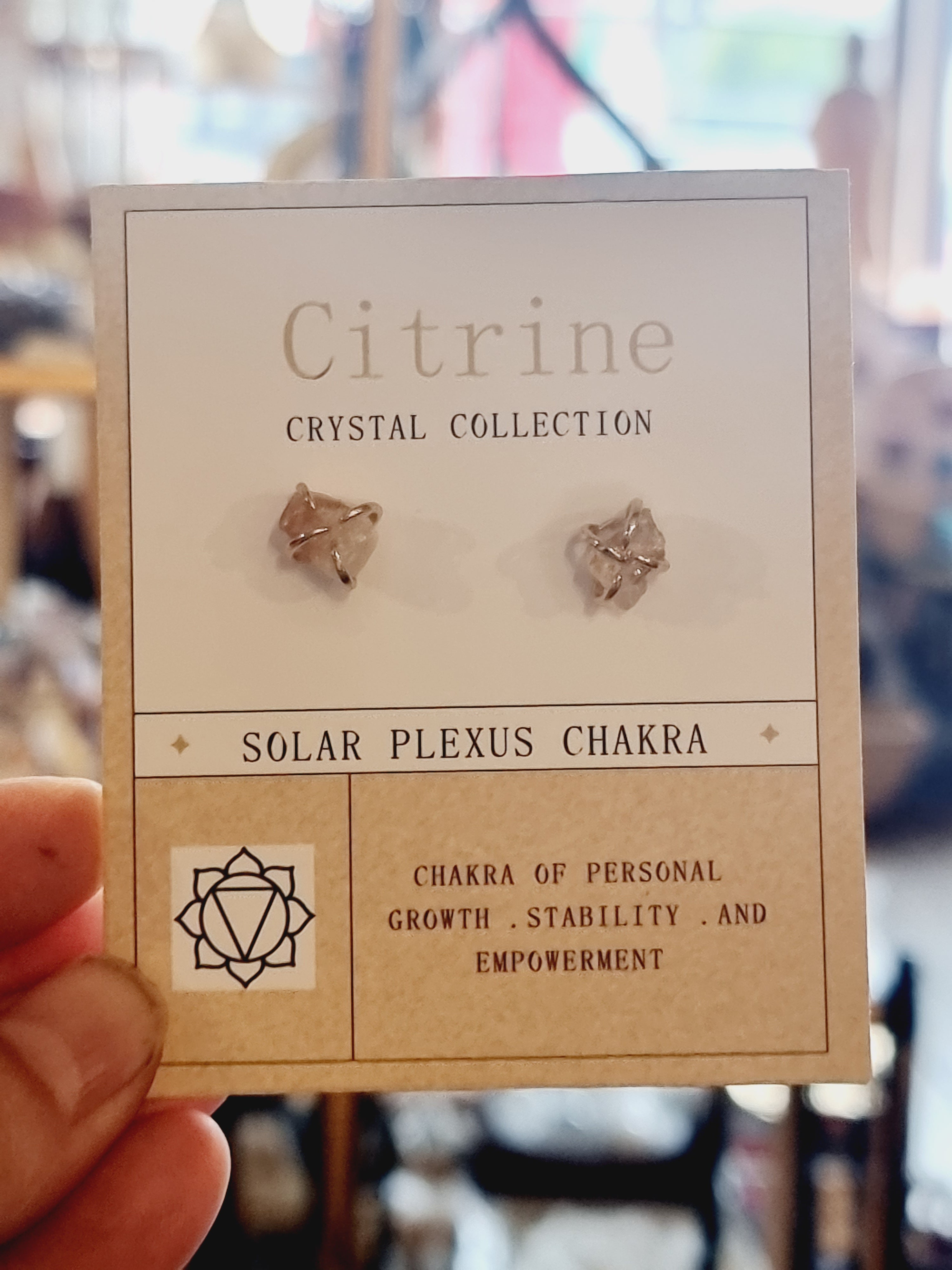 Citrine Solar Plexus Chakra Earrings