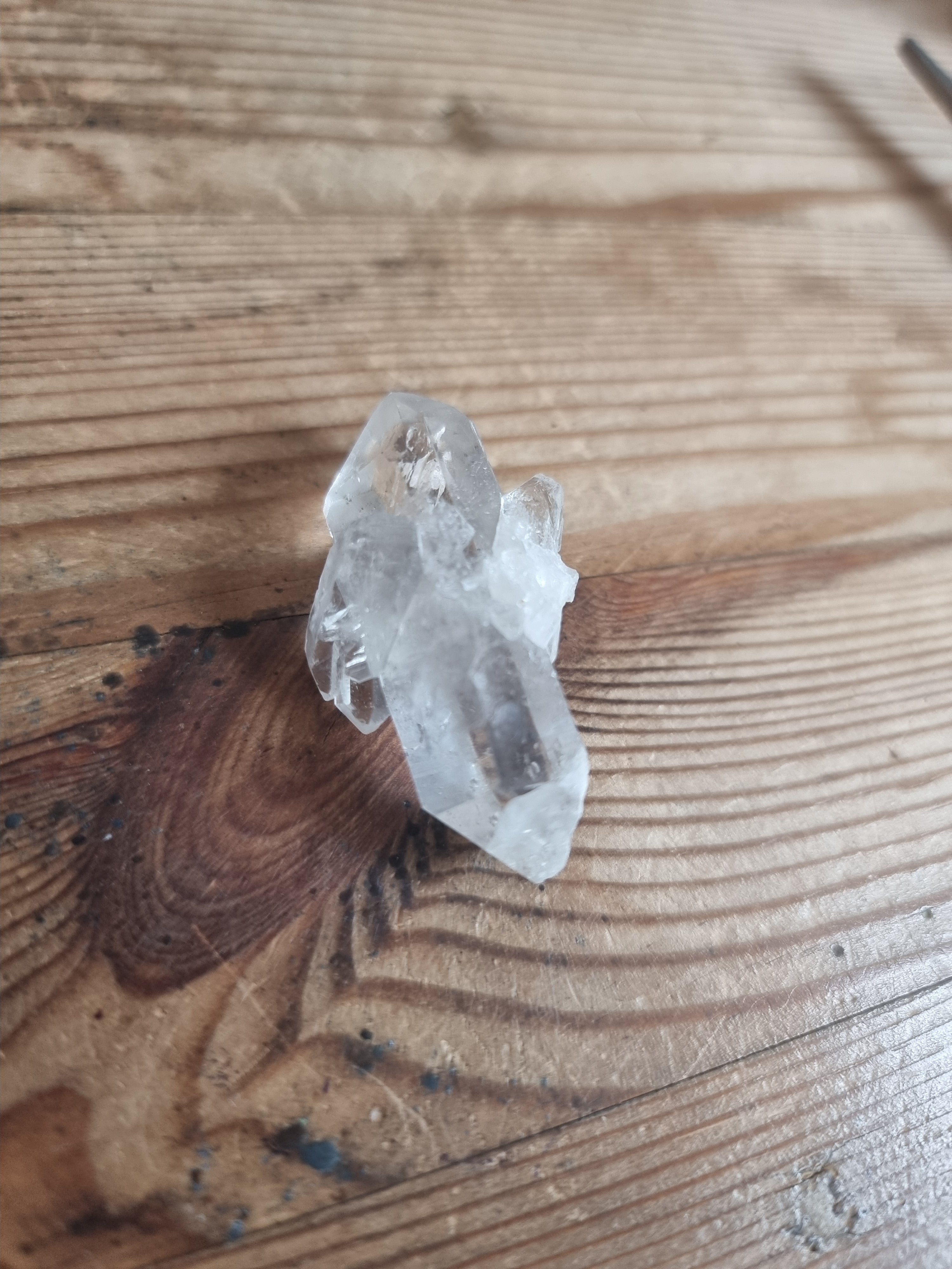 Clear Quartz Natural Double Ended Point with ...