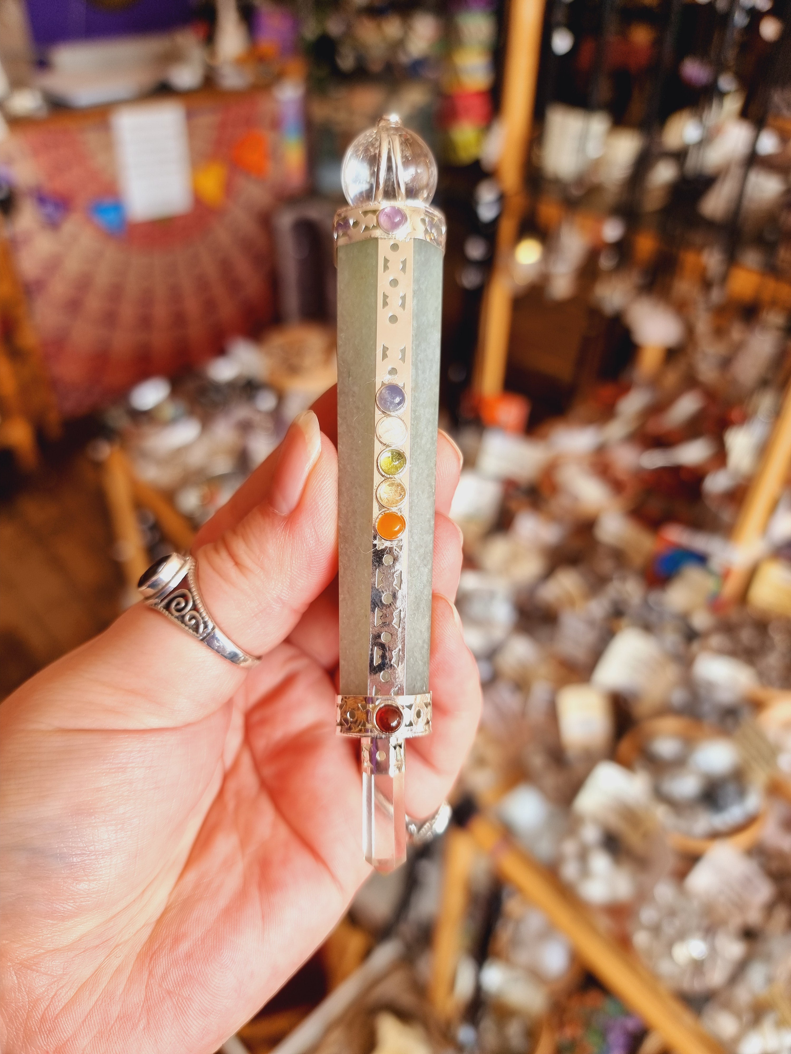 Green Aventurine Chakra Wand