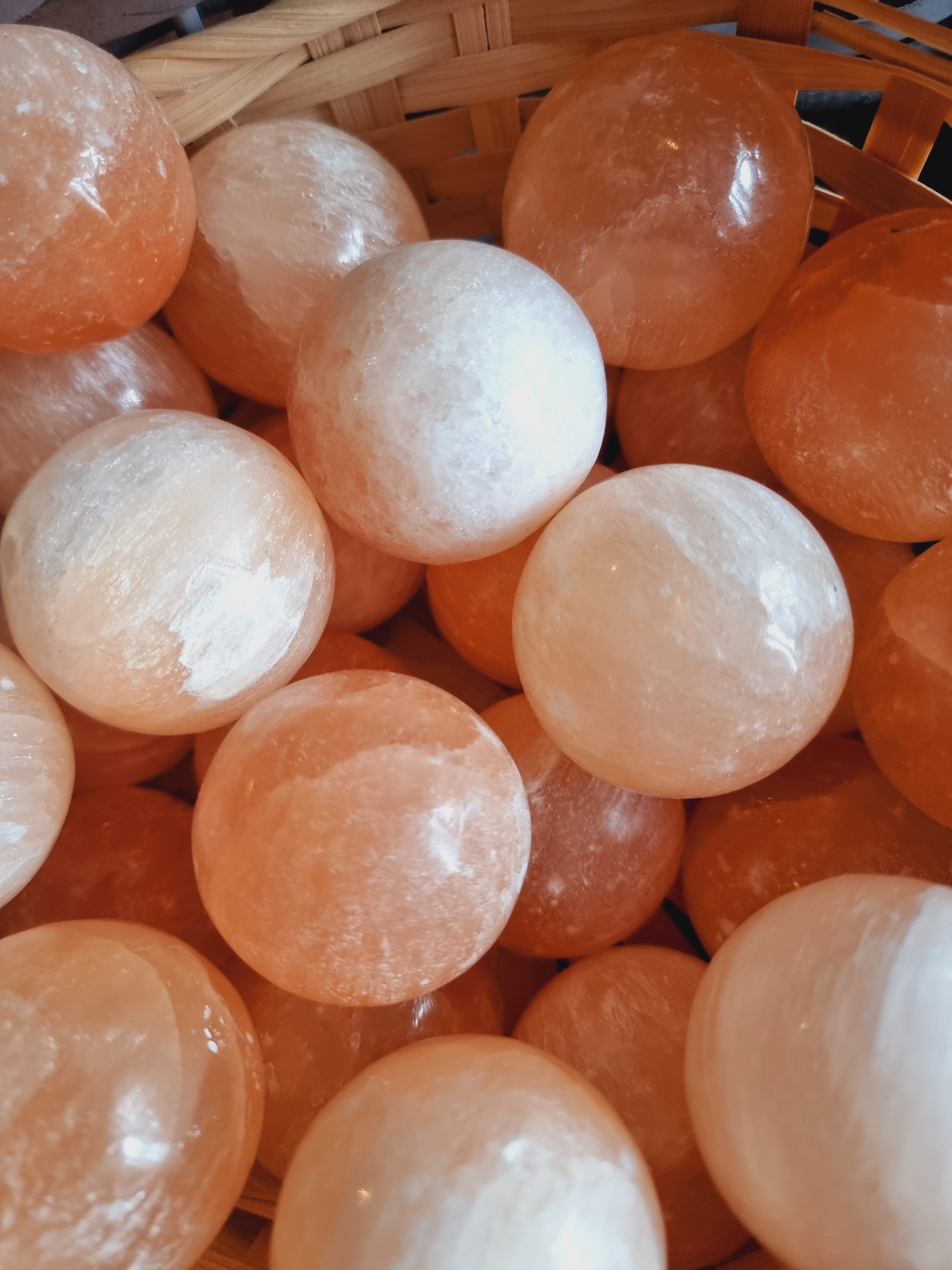 Orange Selenite Sphere