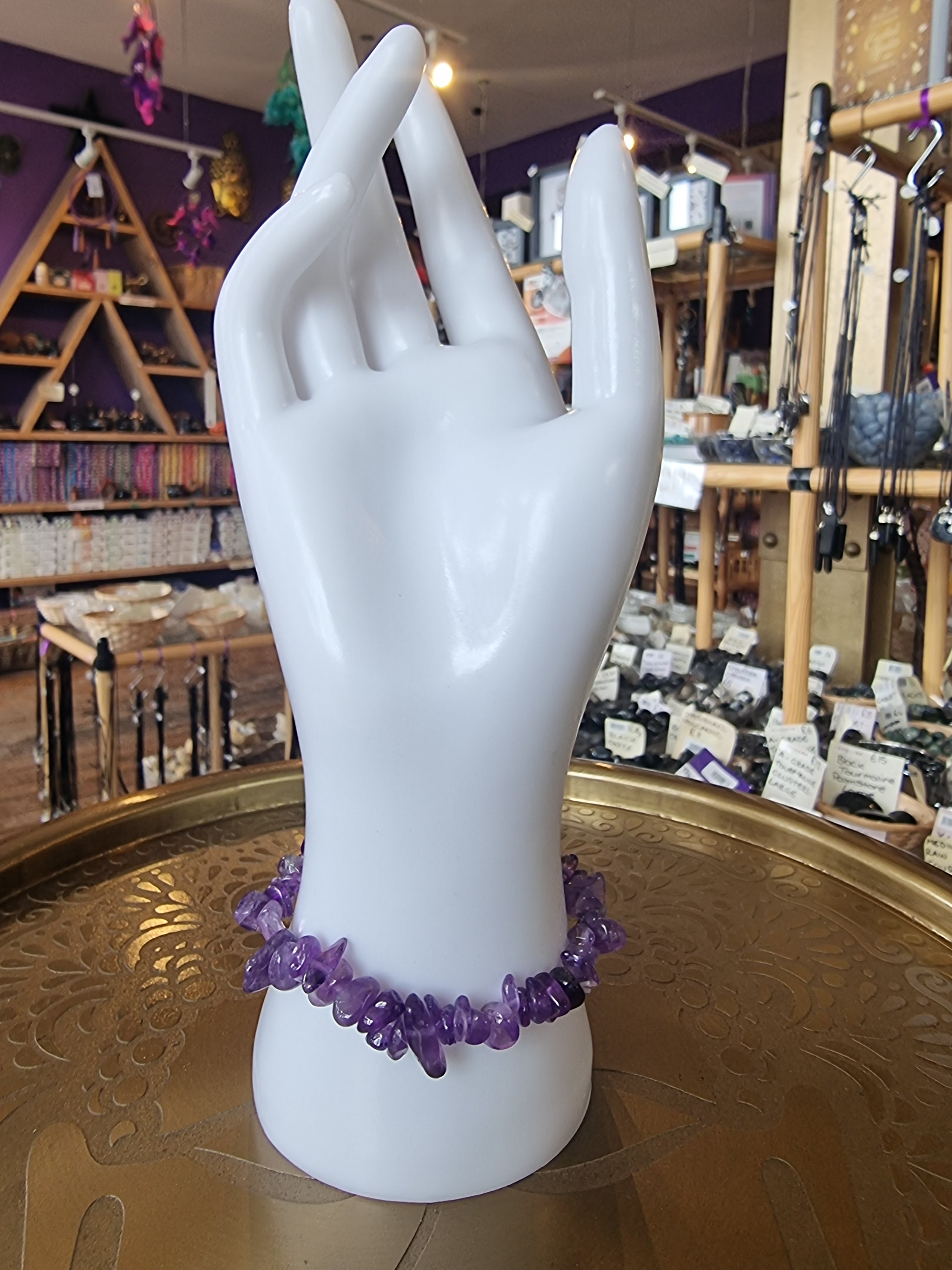 Amethyst Chip Bracelet