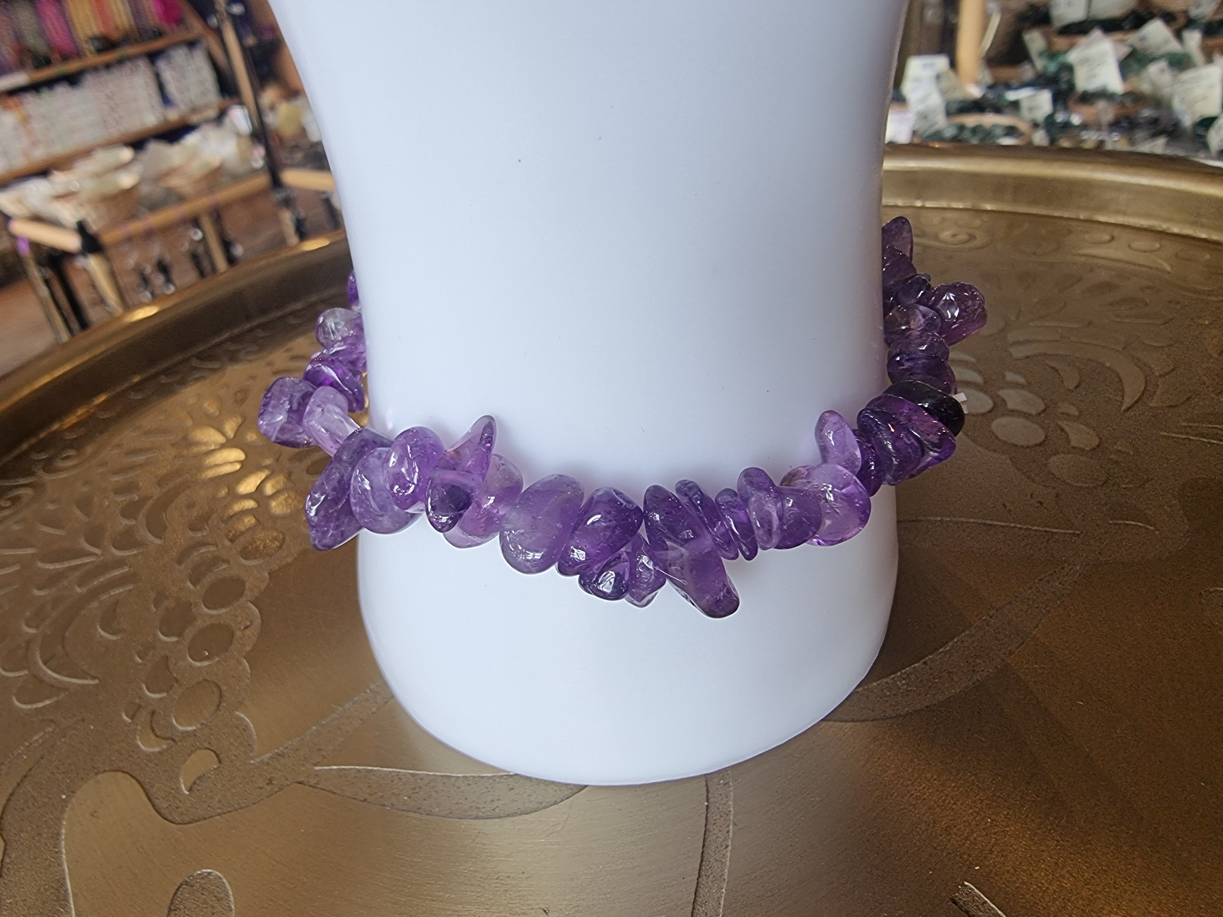 Amethyst Chip Bracelet