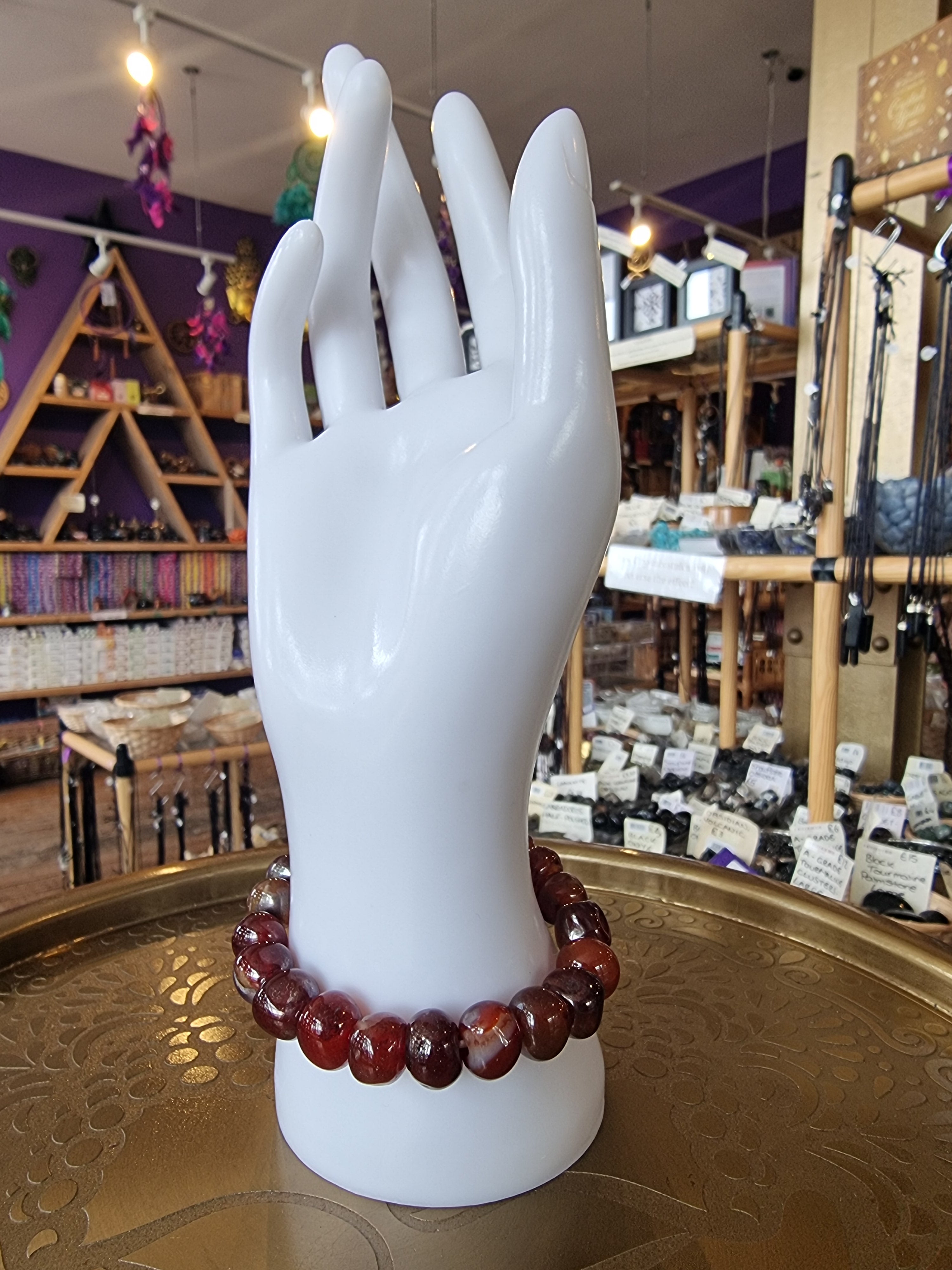 Carnelian Large Beaded Bracelets