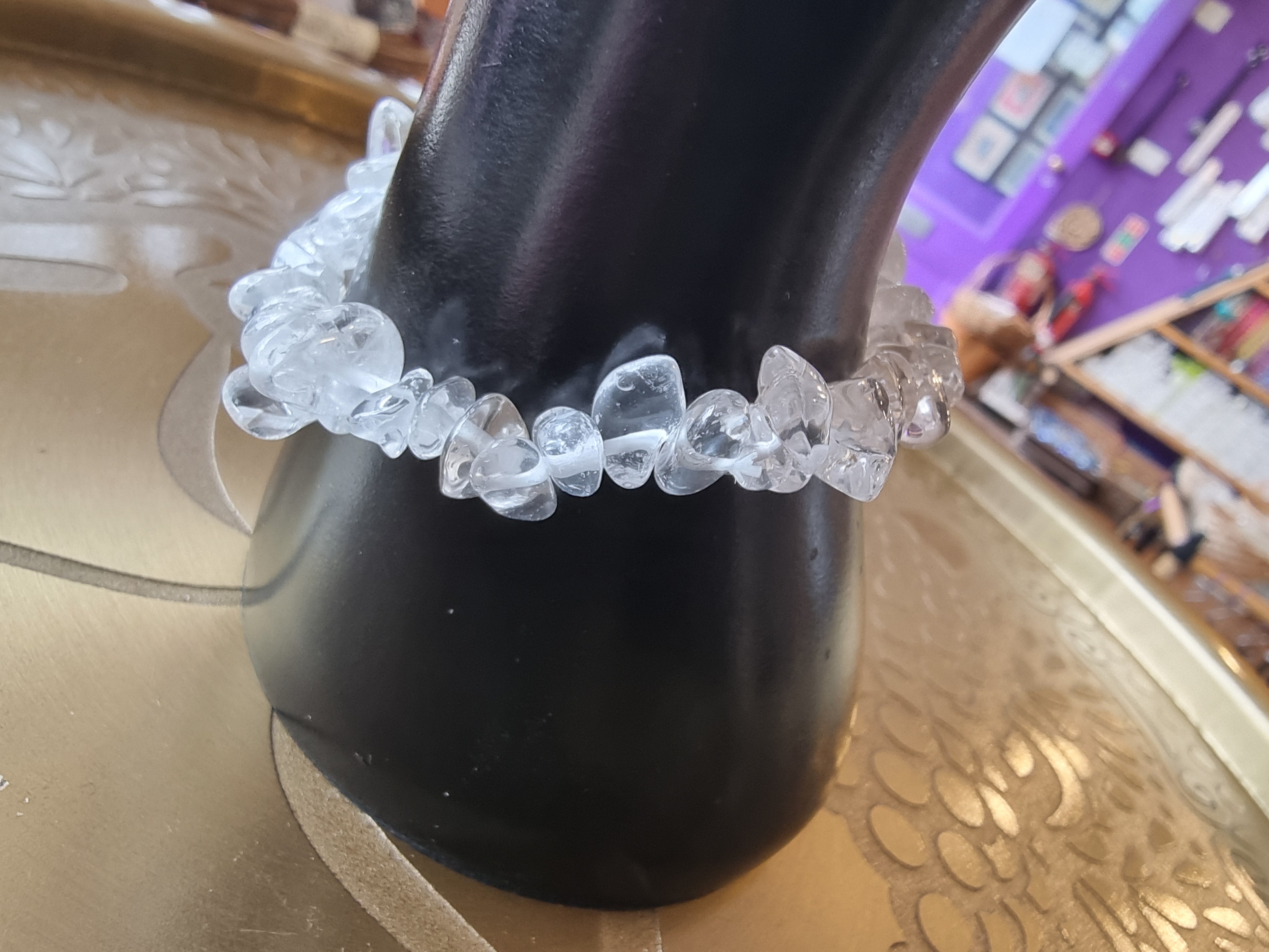 Clear Quartz Chip Bracelets