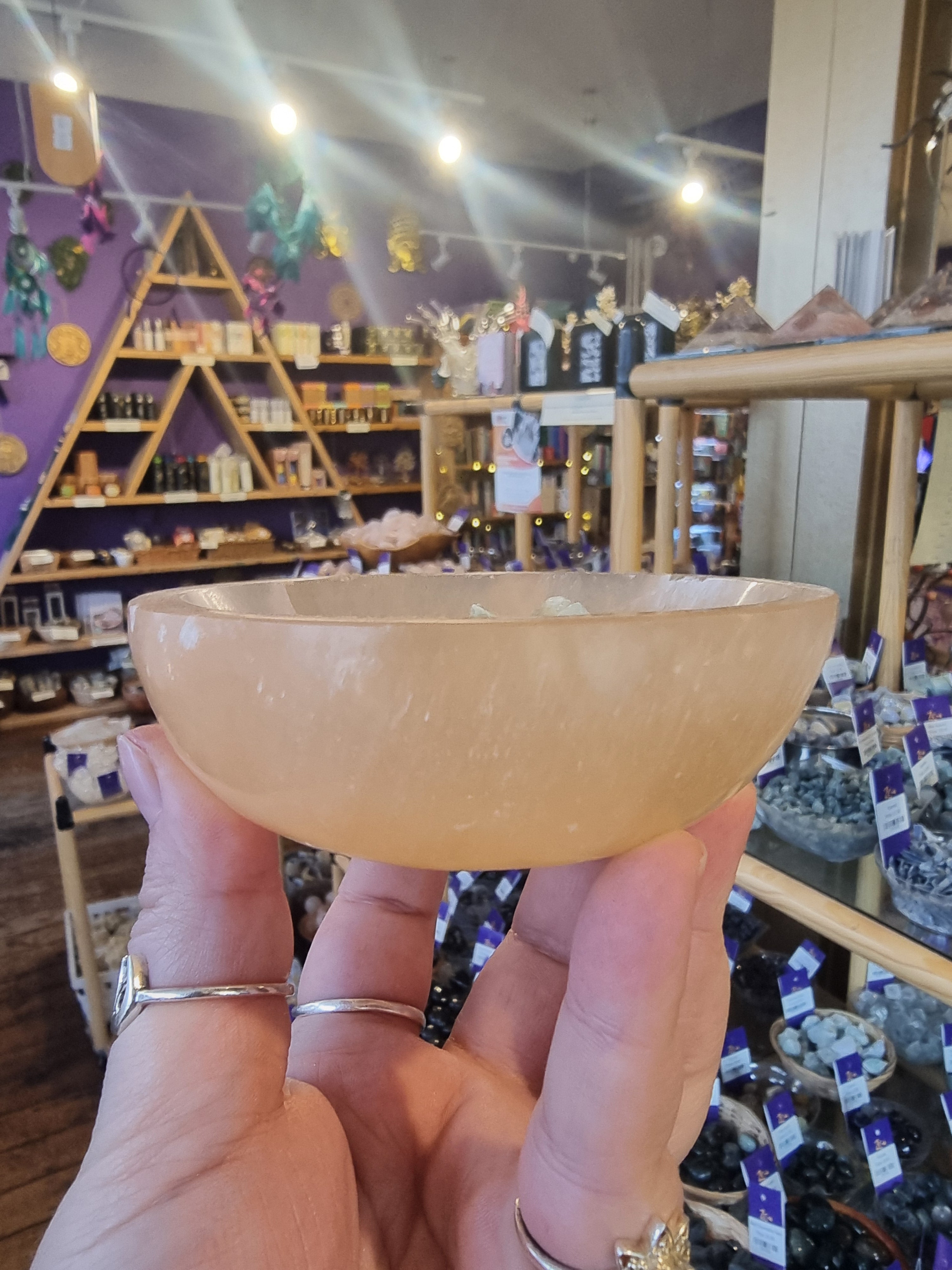 Orange Selenite Bowl