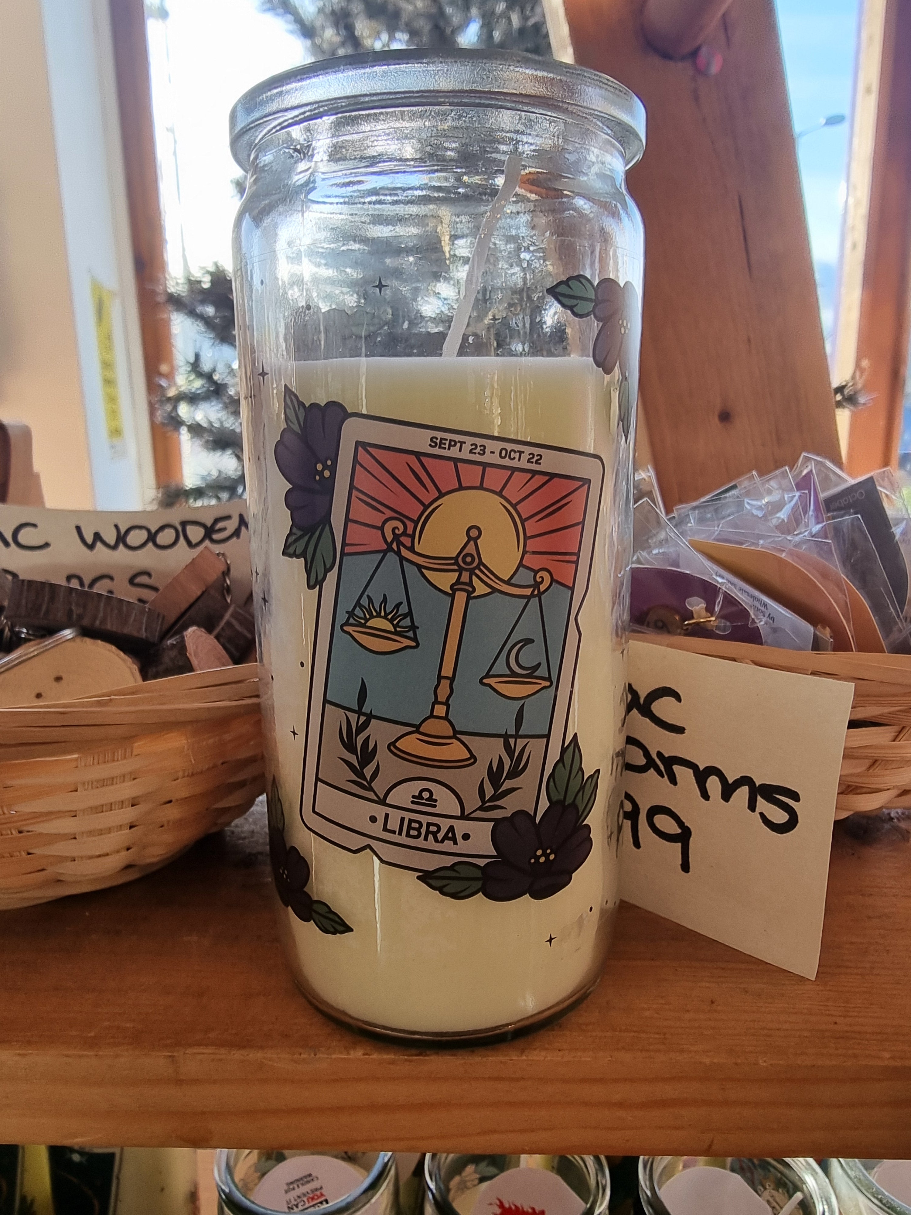 Libra Zodiac Candle