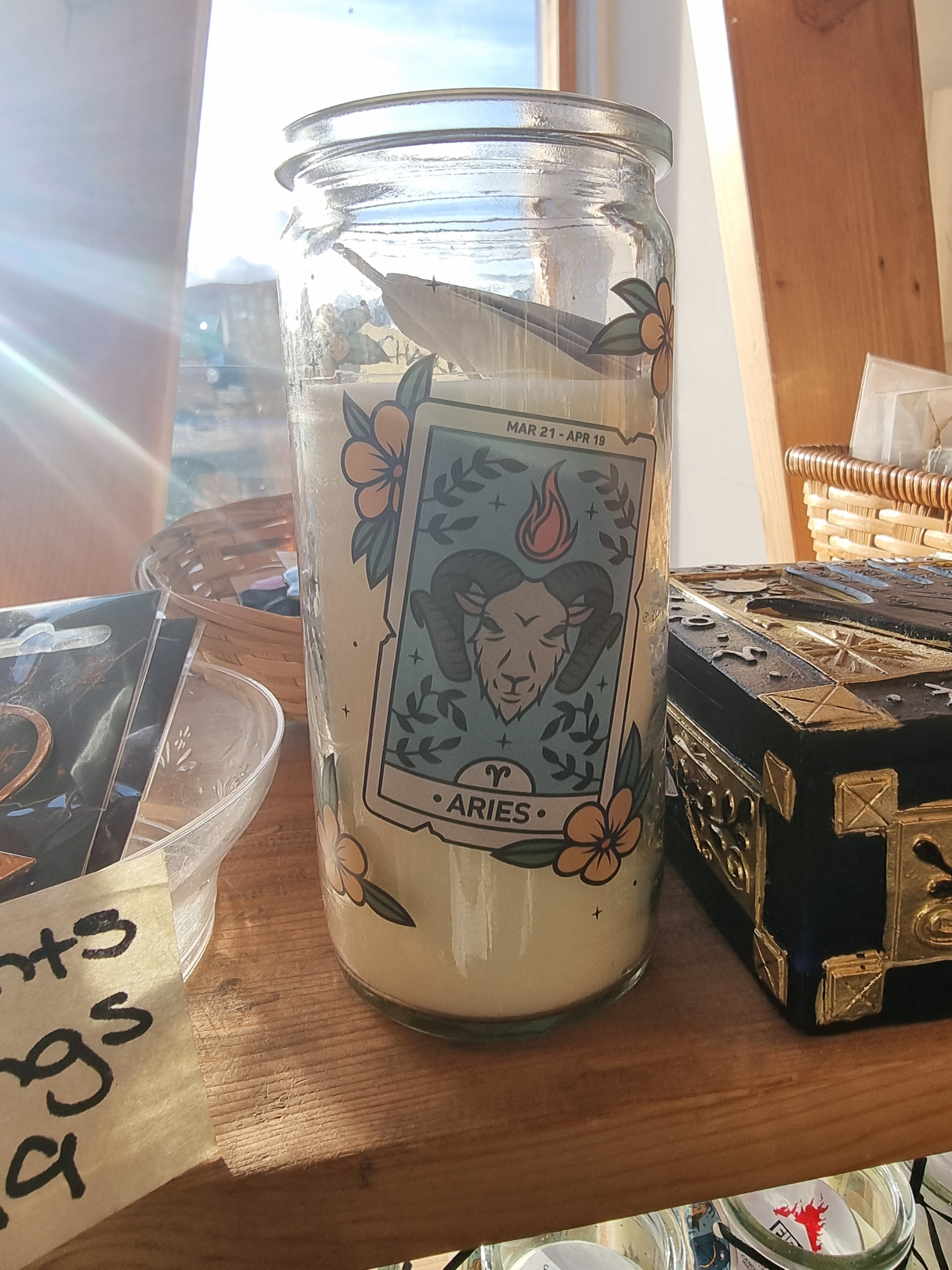 Taurus Zodiac Candle