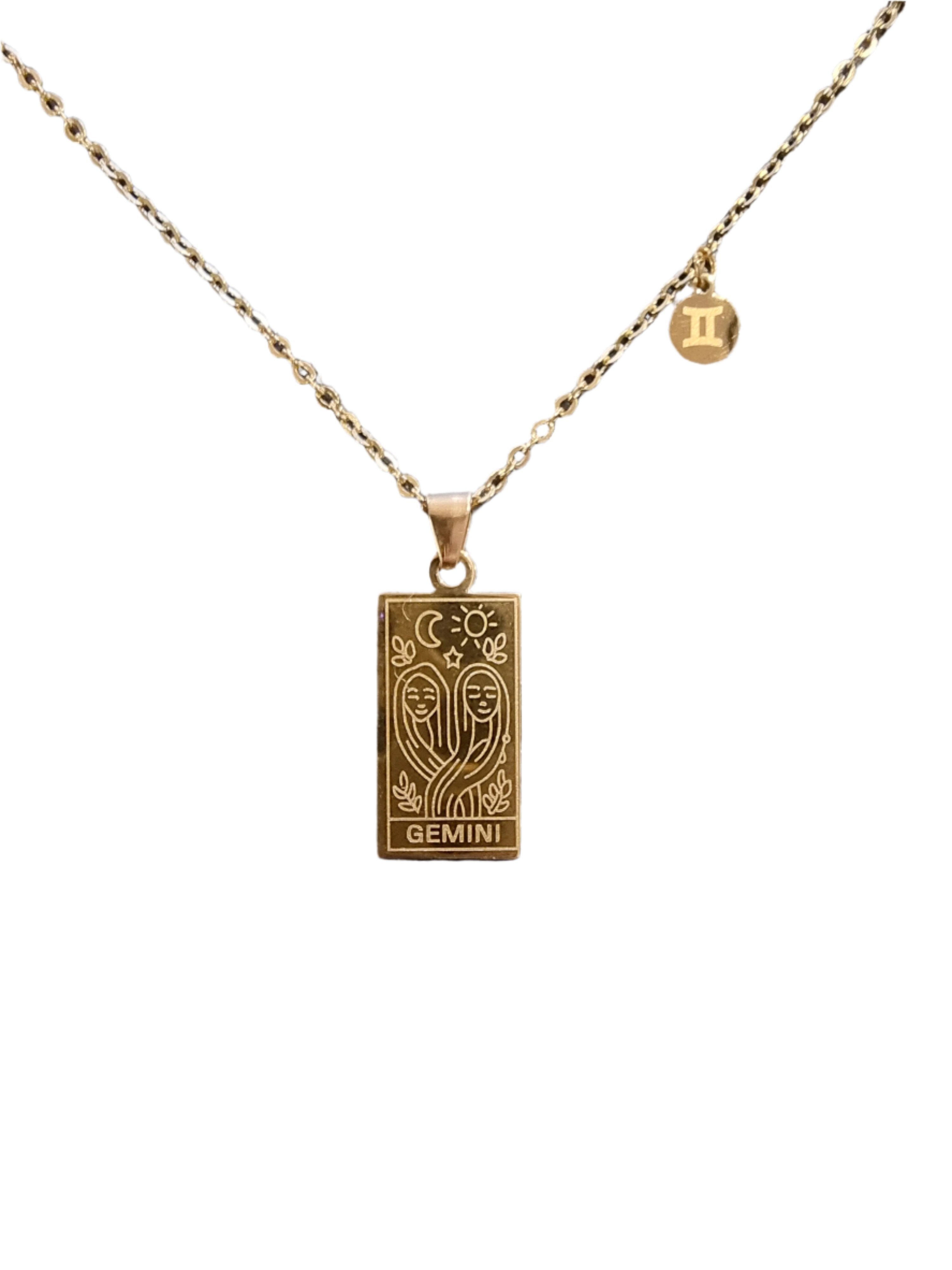 Gemini Gold Necklace