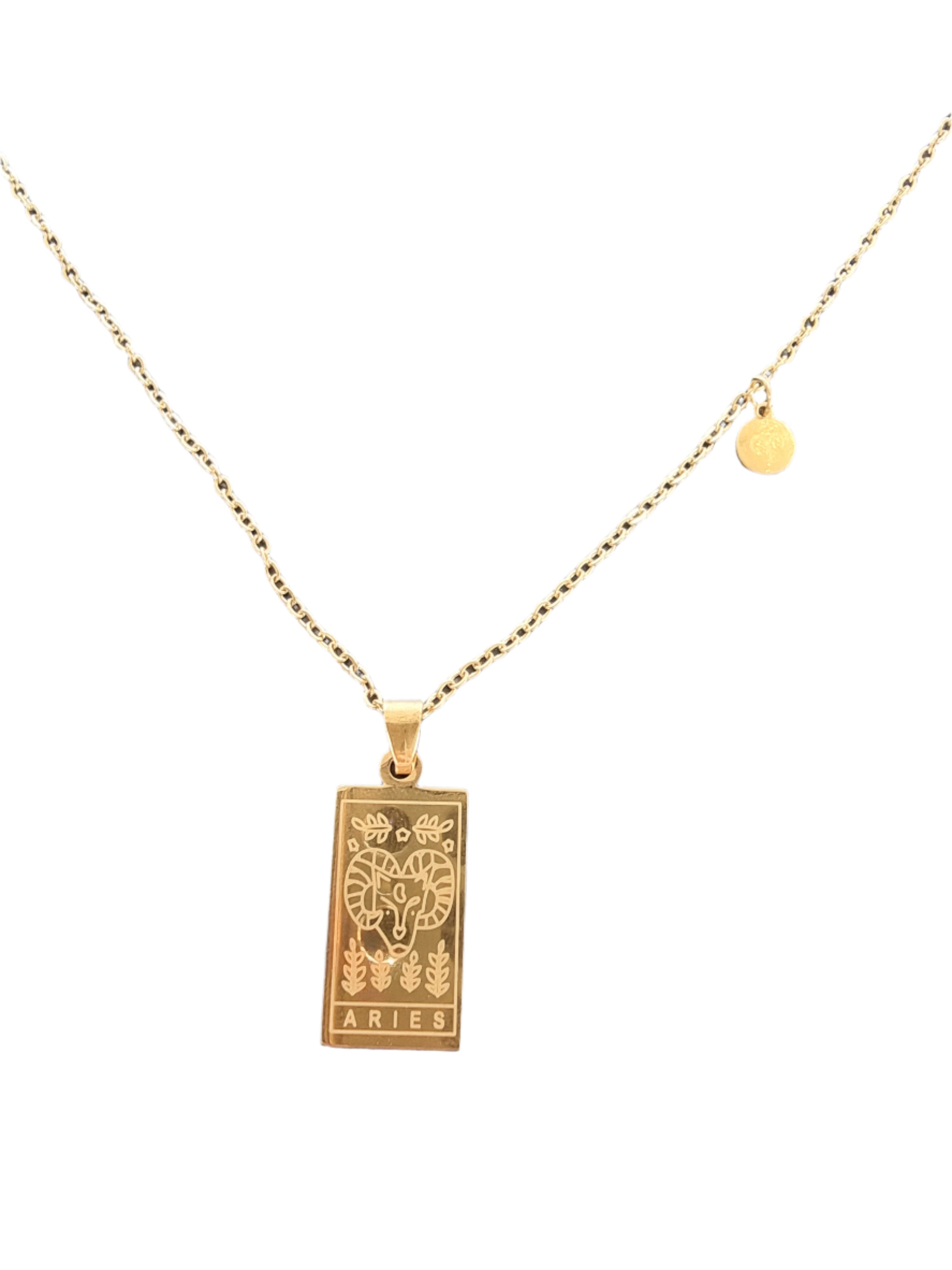 Aries Gold Necklace