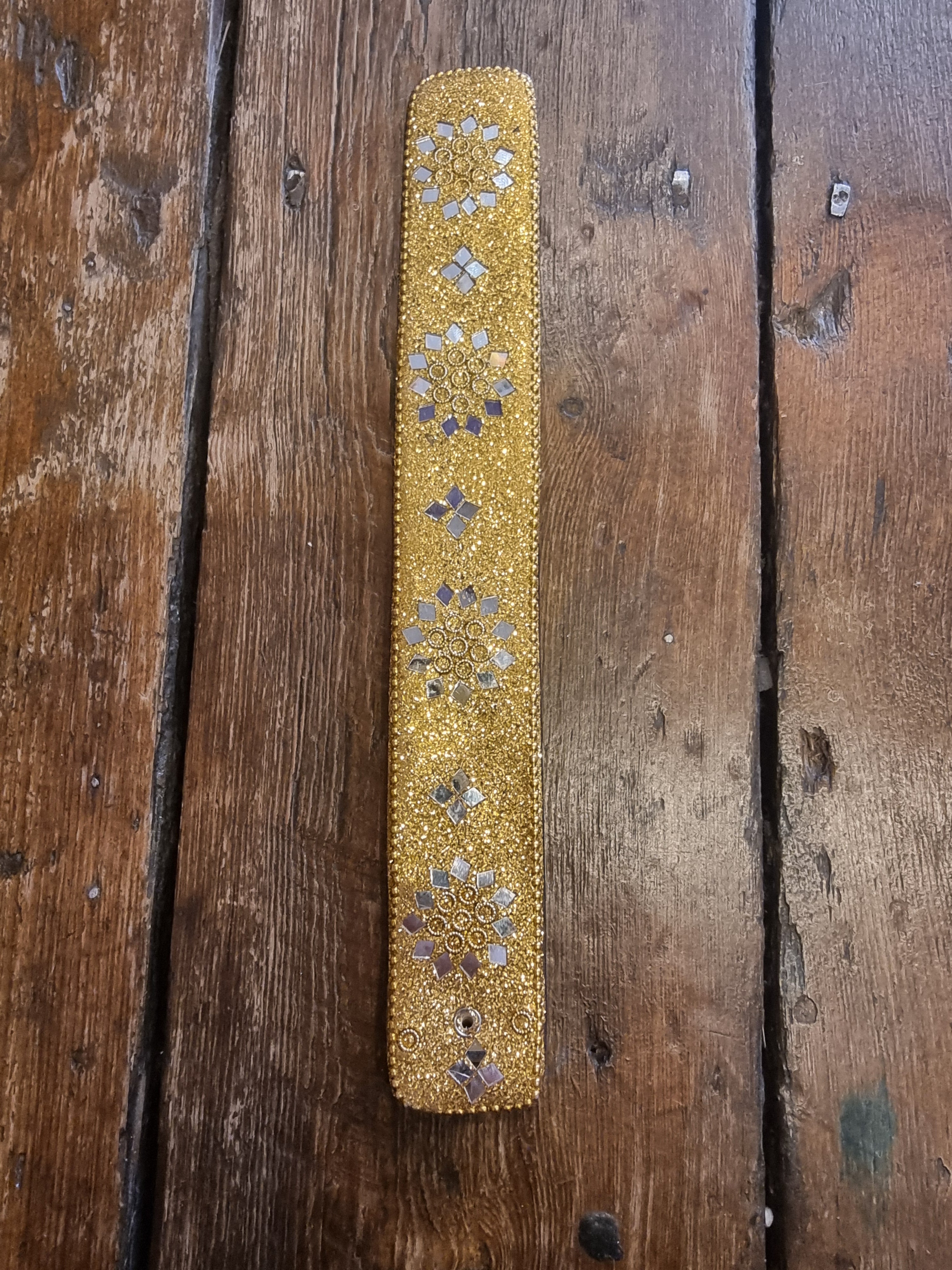 Gold Glitter Incense Holder