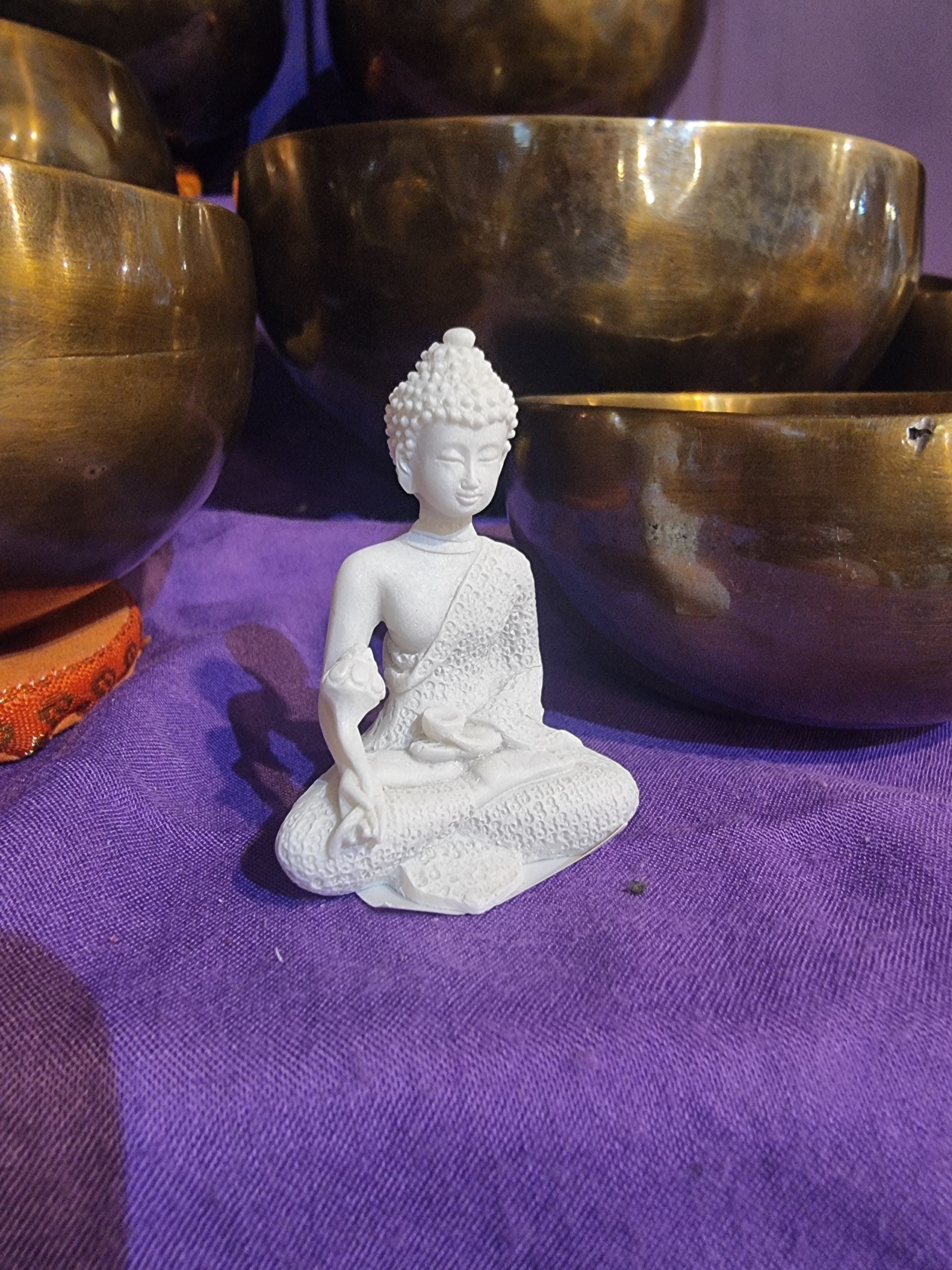 Mini White Buddha