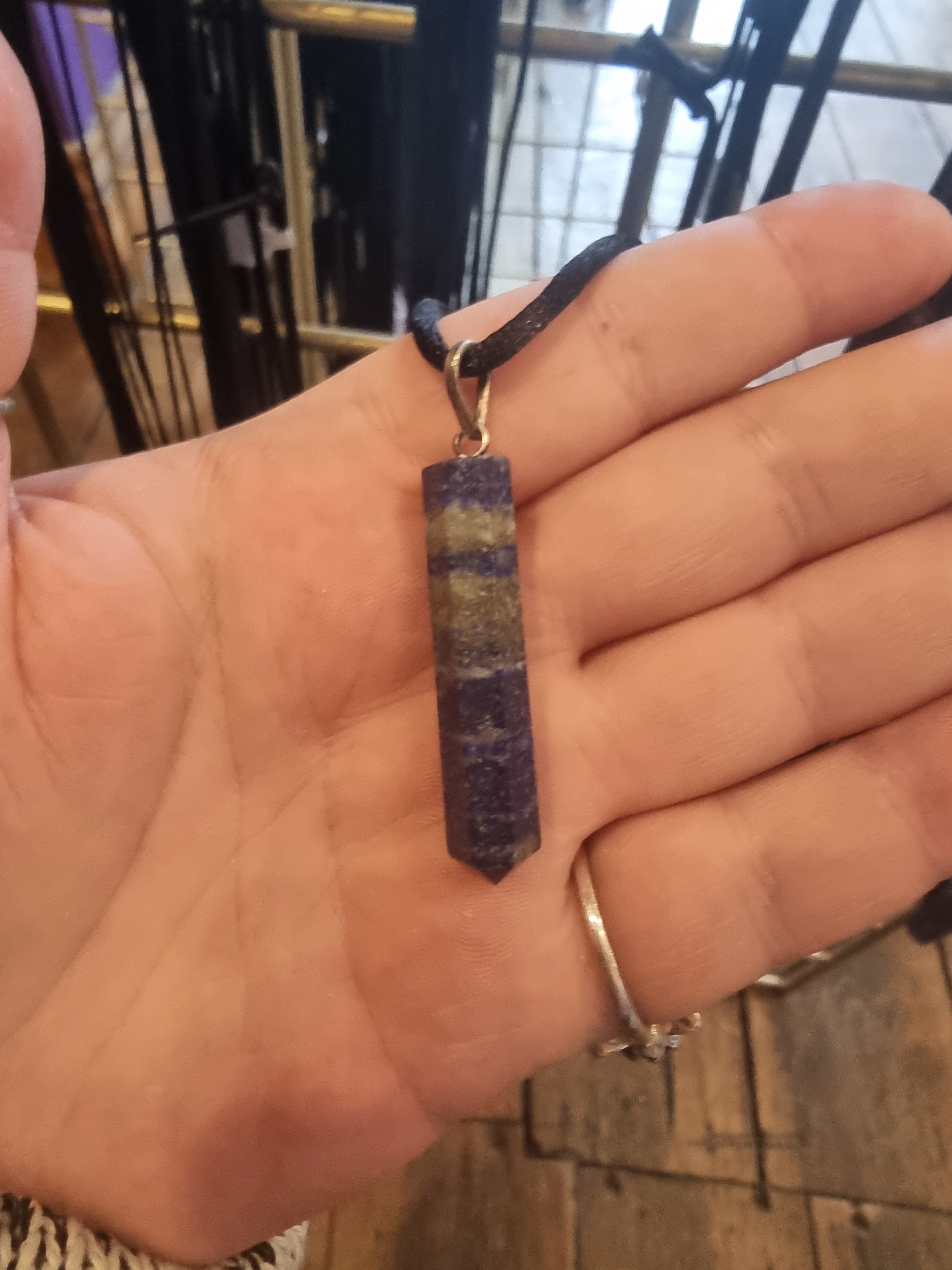 Lapis Lazuli Pencil Point Pendant