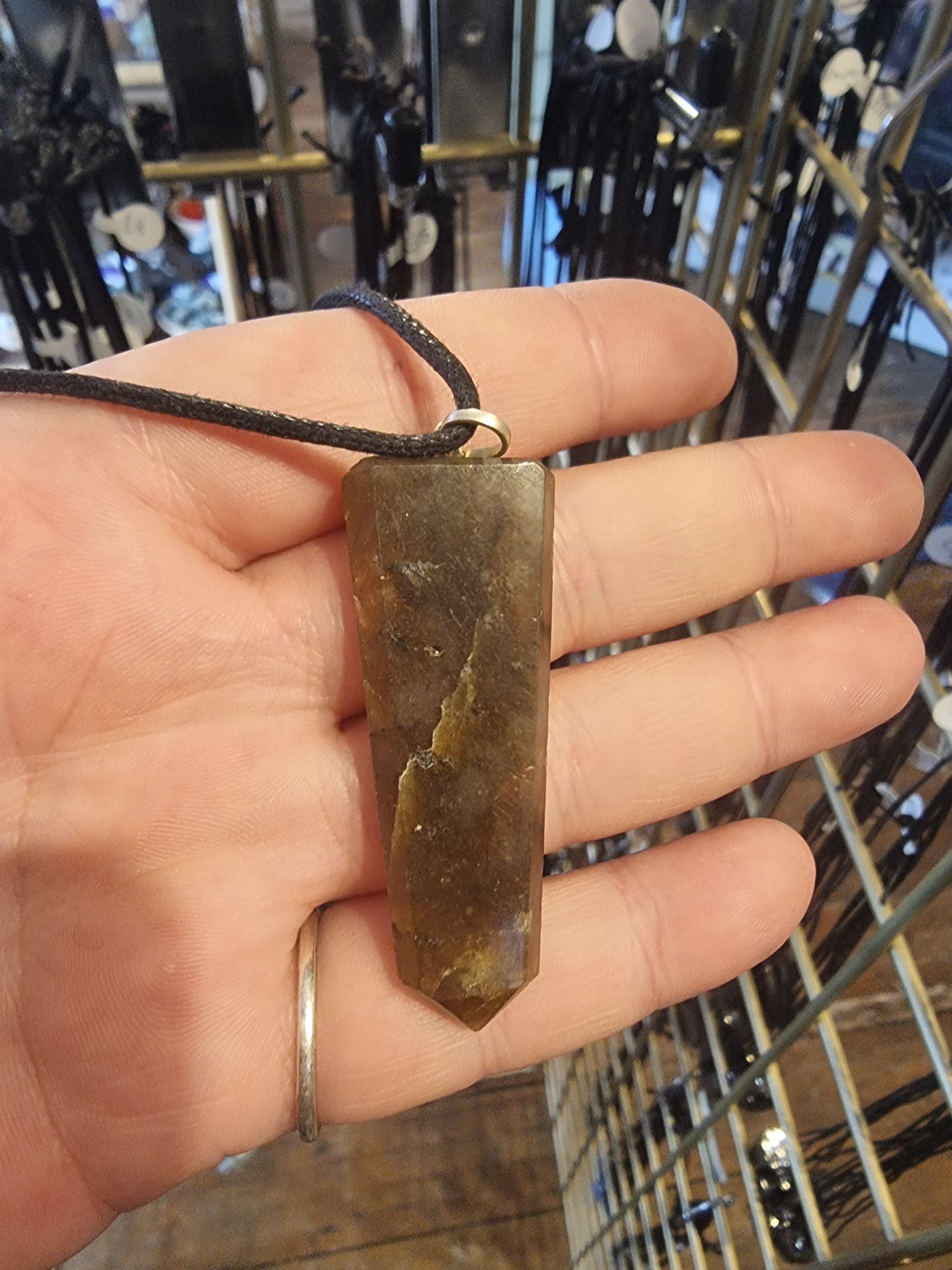 Labradorite Flat Point Pendant